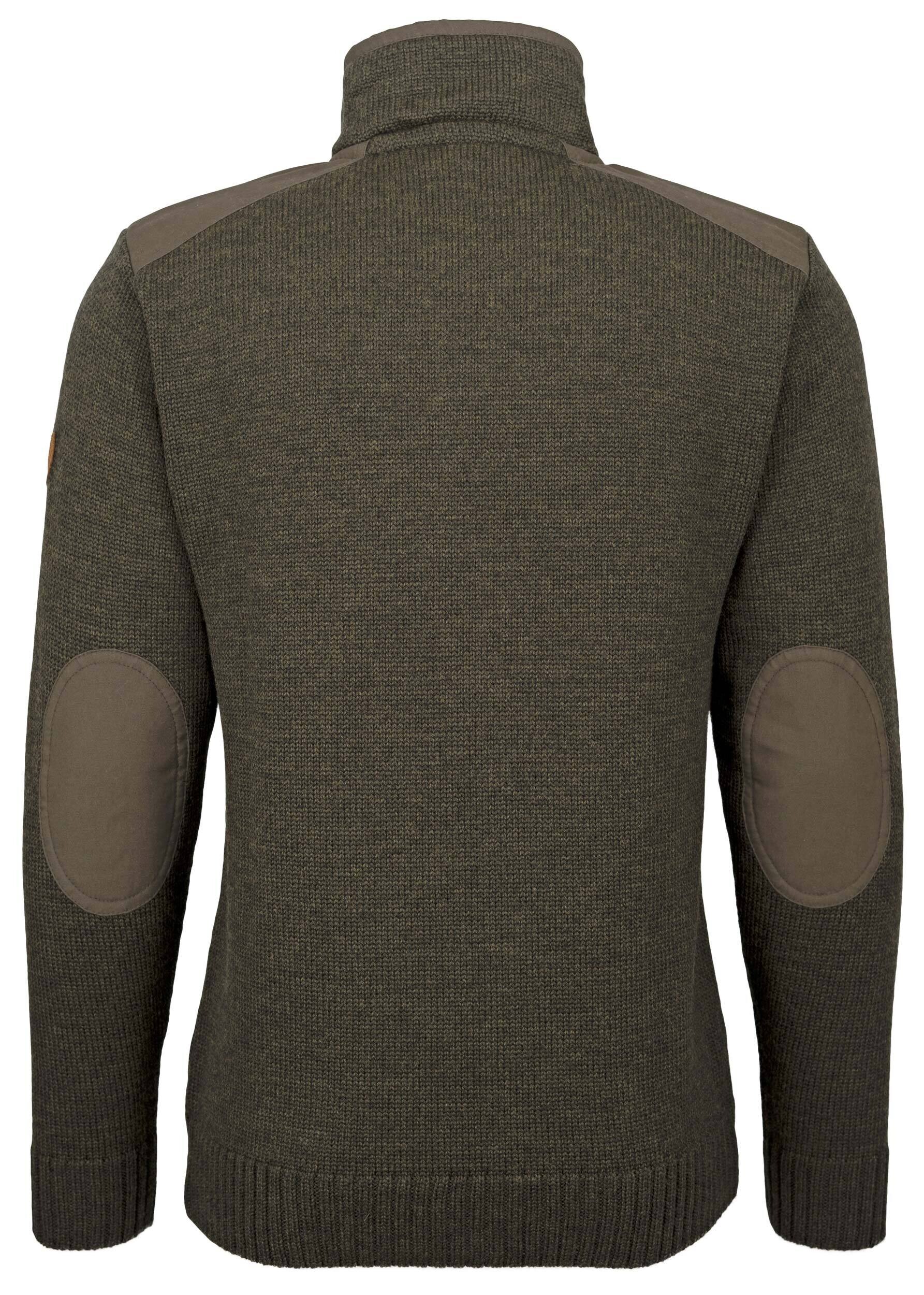 Hubertus Merino-Troyer mit Besatz (oliv/braun)