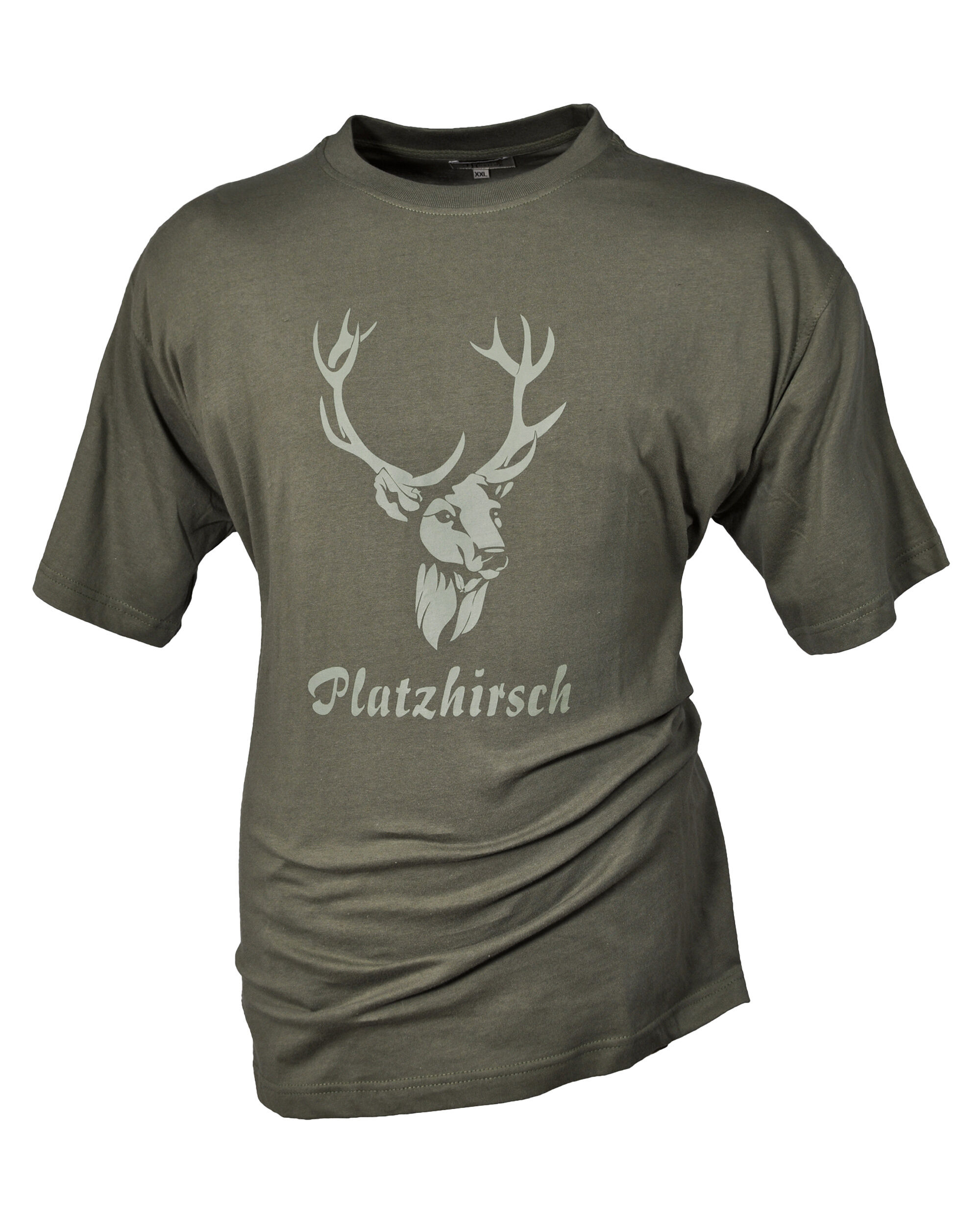 Hubertus T-Shirt Platzhirsch (oliv)