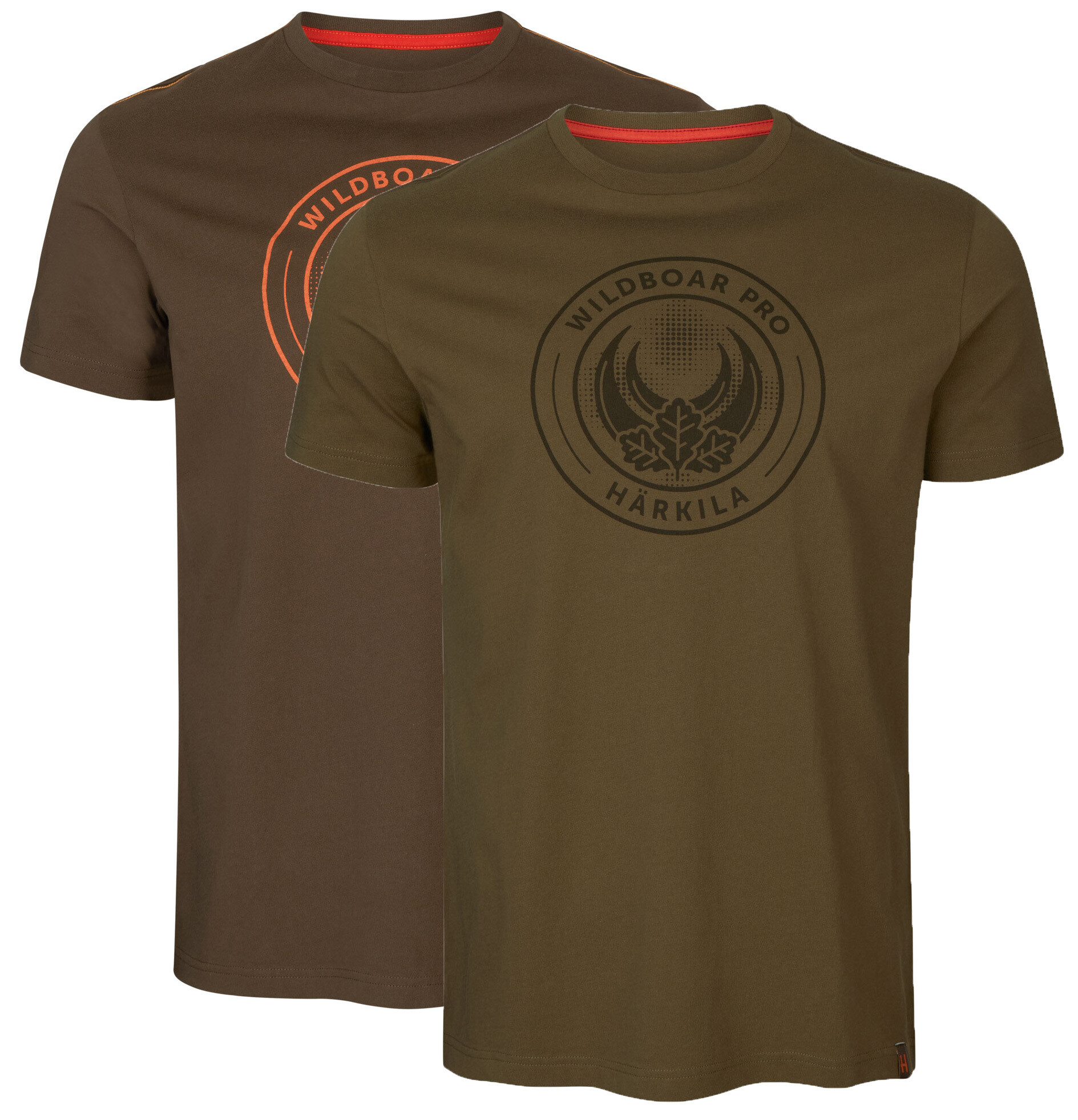Härkila Wildboar Pro T-Shirt 2er-Set, Ltd. Edition (green/brown)