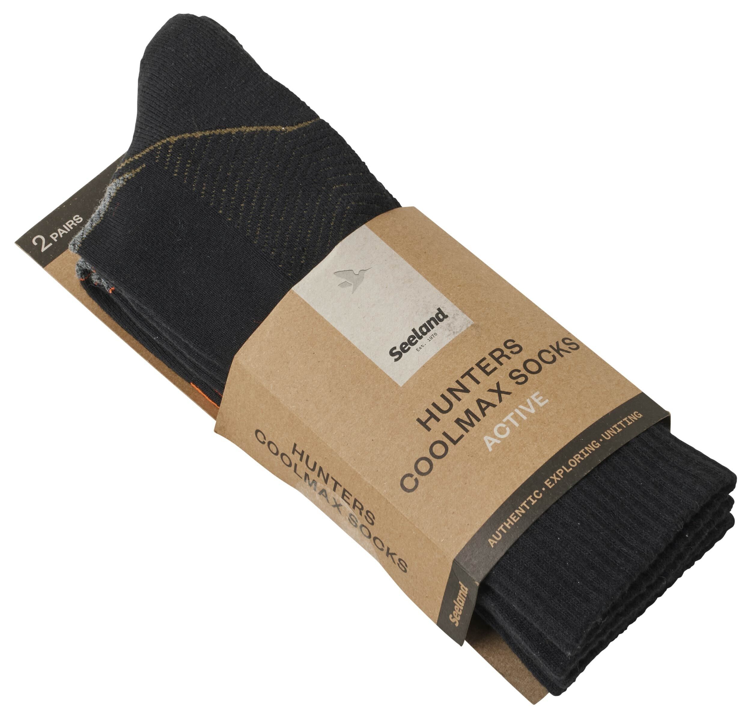 Seeland Field Coolmax-Socken 2er-Pack (black/grey) Seeland Field Coolmax-Socken 2er-Pack (black/grey)