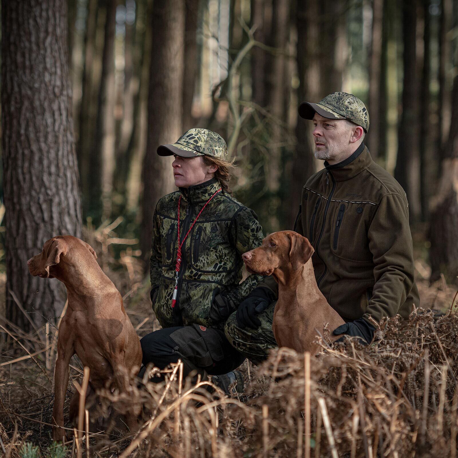 Shooterking Softshelljacke wendbar (Woodlands Camo/Grün)