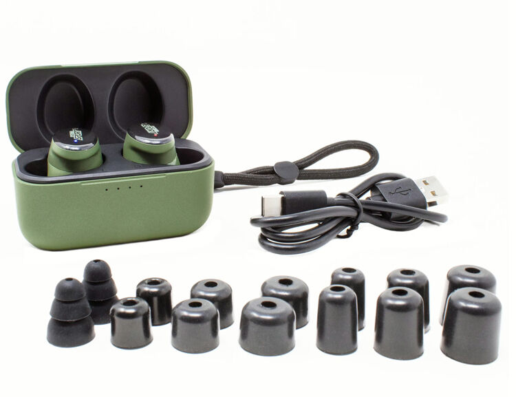 Verschieden große Aufsätze aus Schaumstoff für den Isotunes Sport Caliber