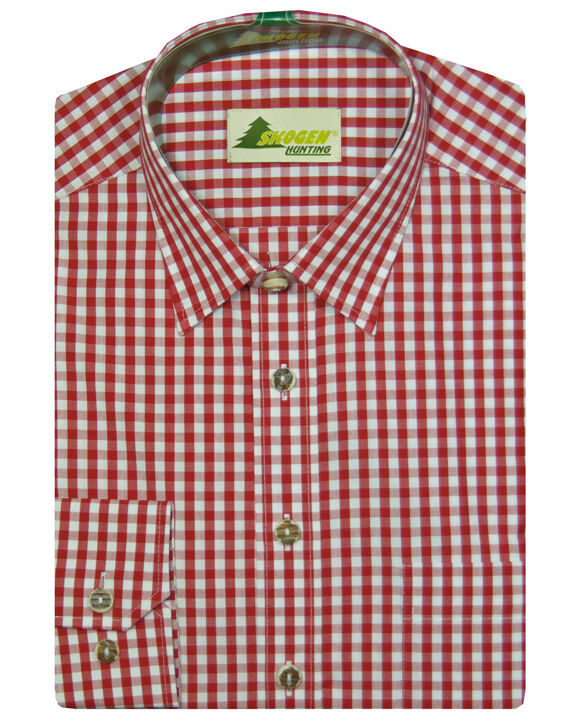 Skogen Jagdhemd mit Kentkragen (rot) Skogen Jagdhemd mit Kentkragen (rot)