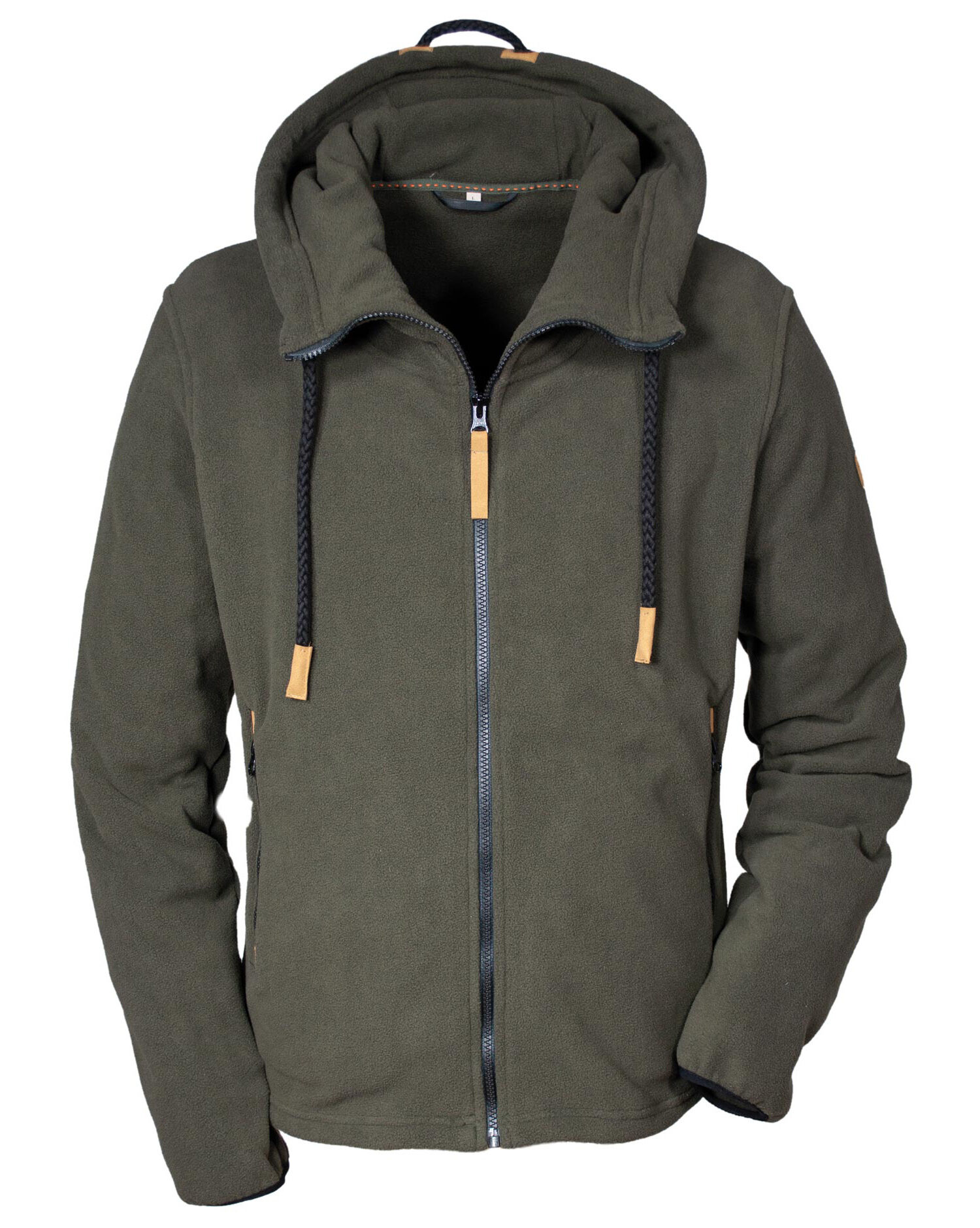 Hubertus Fleece-Hoody mit Reißverschluss (oliv/braun) Hubertus Fleece-Hoody mit Reißverschluss (oliv/braun)