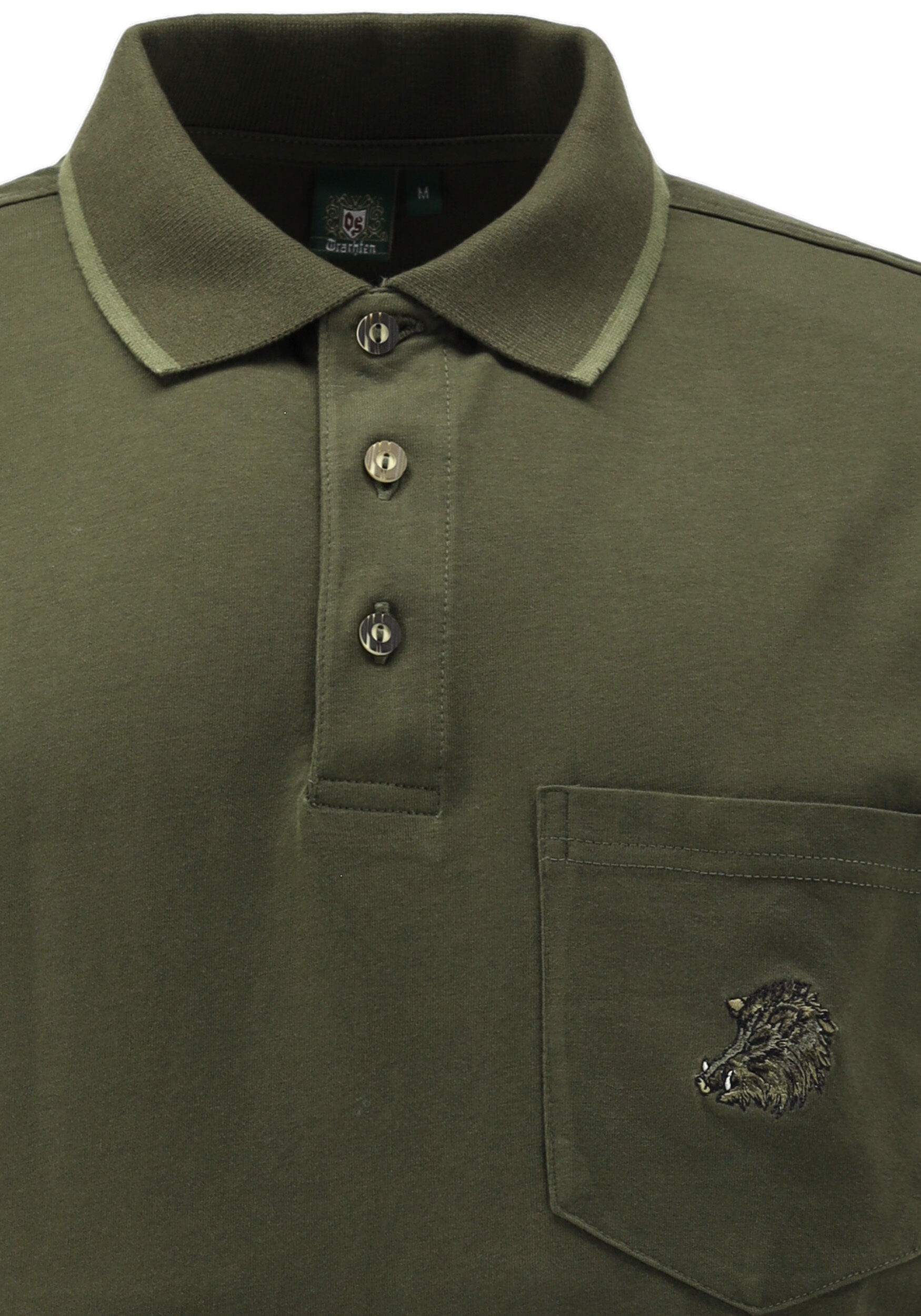 OS Trachten Poloshirt (oliv)