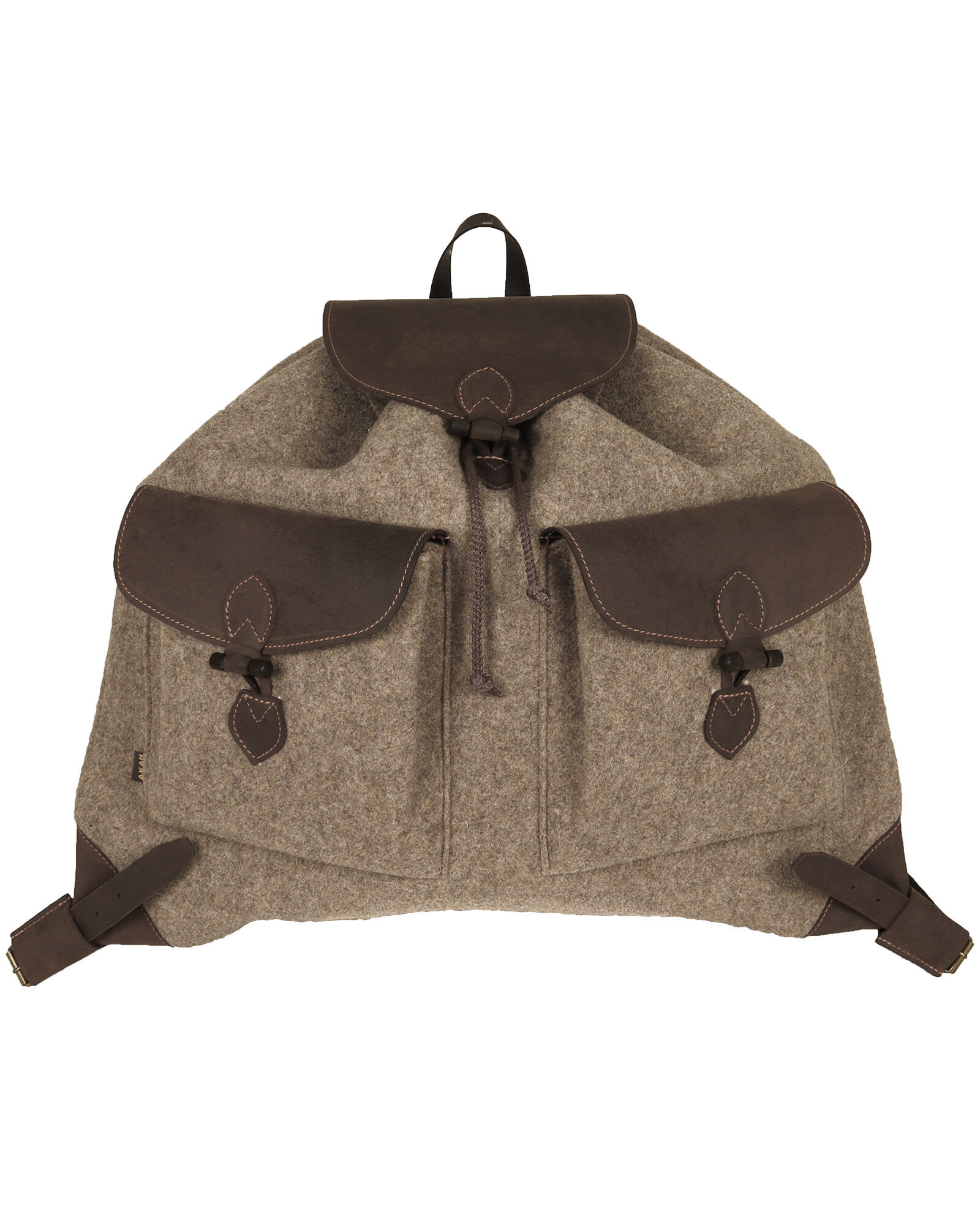 AKAH Wollfilz-Rucksack lautlos (braun) AKAH Wollfilz-Rucksack lautlos (braun)