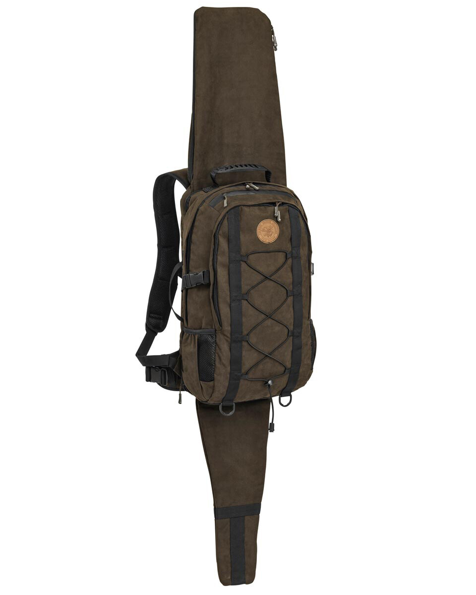 Pinewood Rucksack mit Gewehrholster Hunting 22 l (braun)