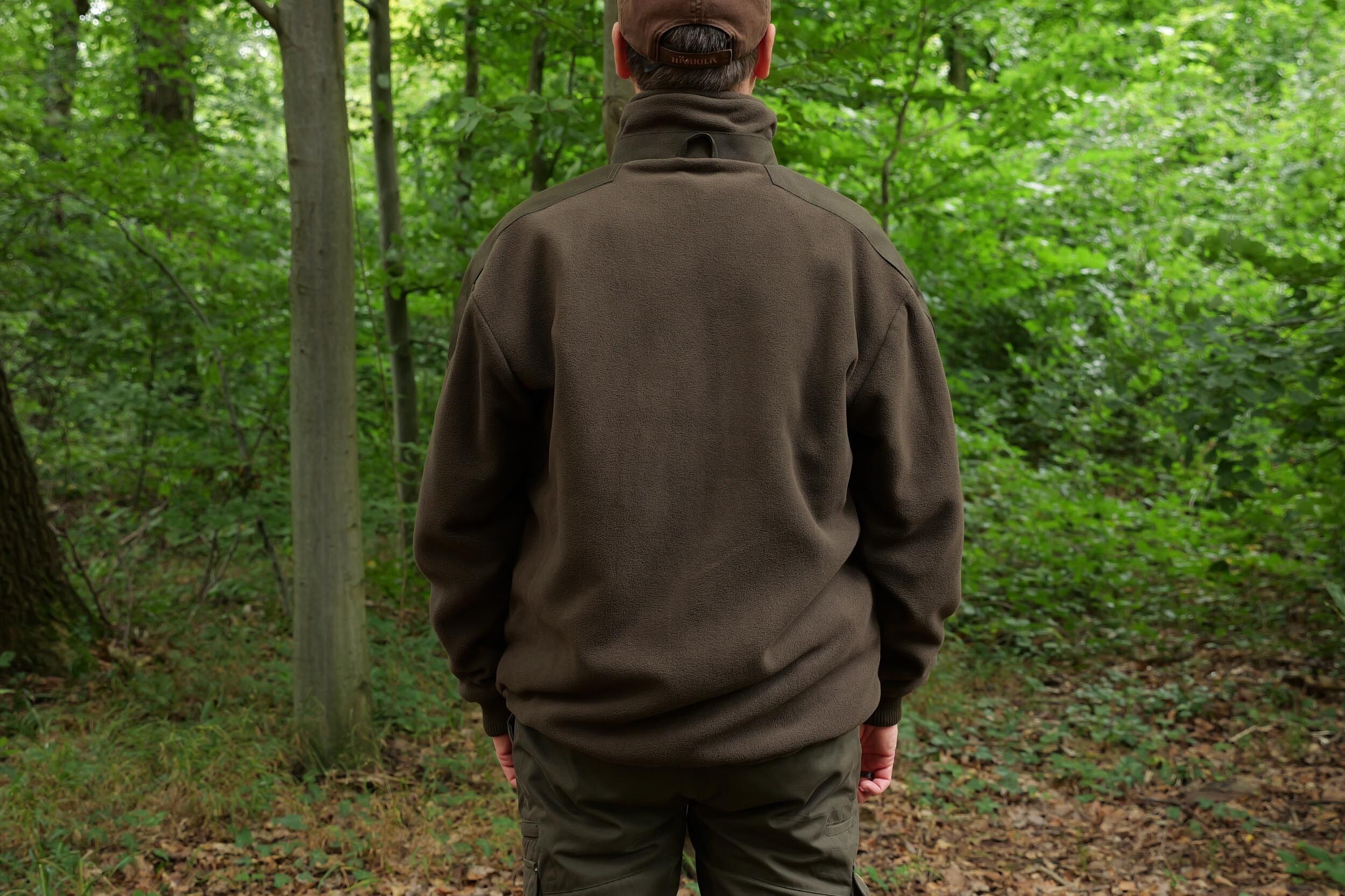Hubertus Warn-Wendejacke Fleece Drückjagd (orange/oliv)
