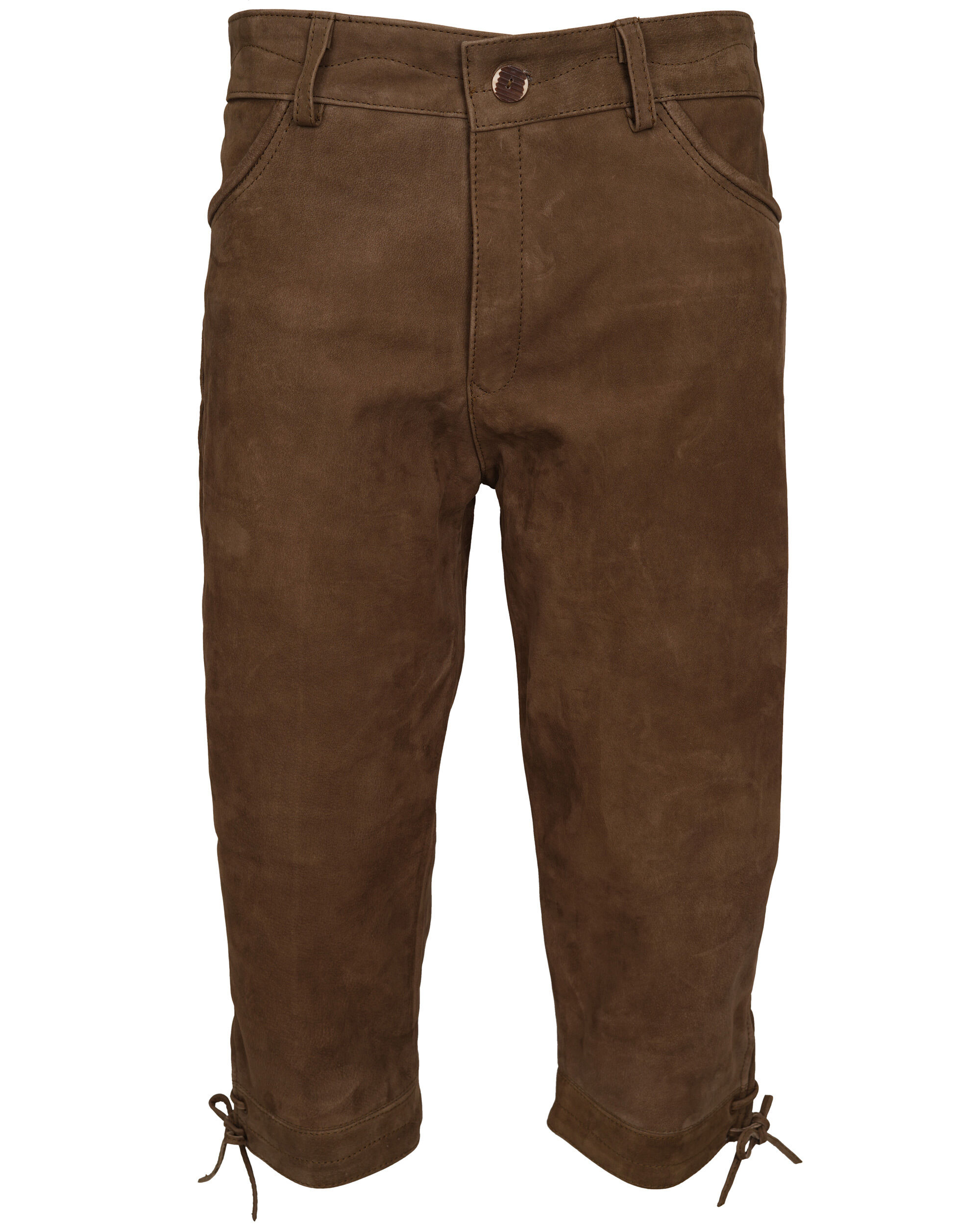 Hubertus Lederkniebundhose (oliv)