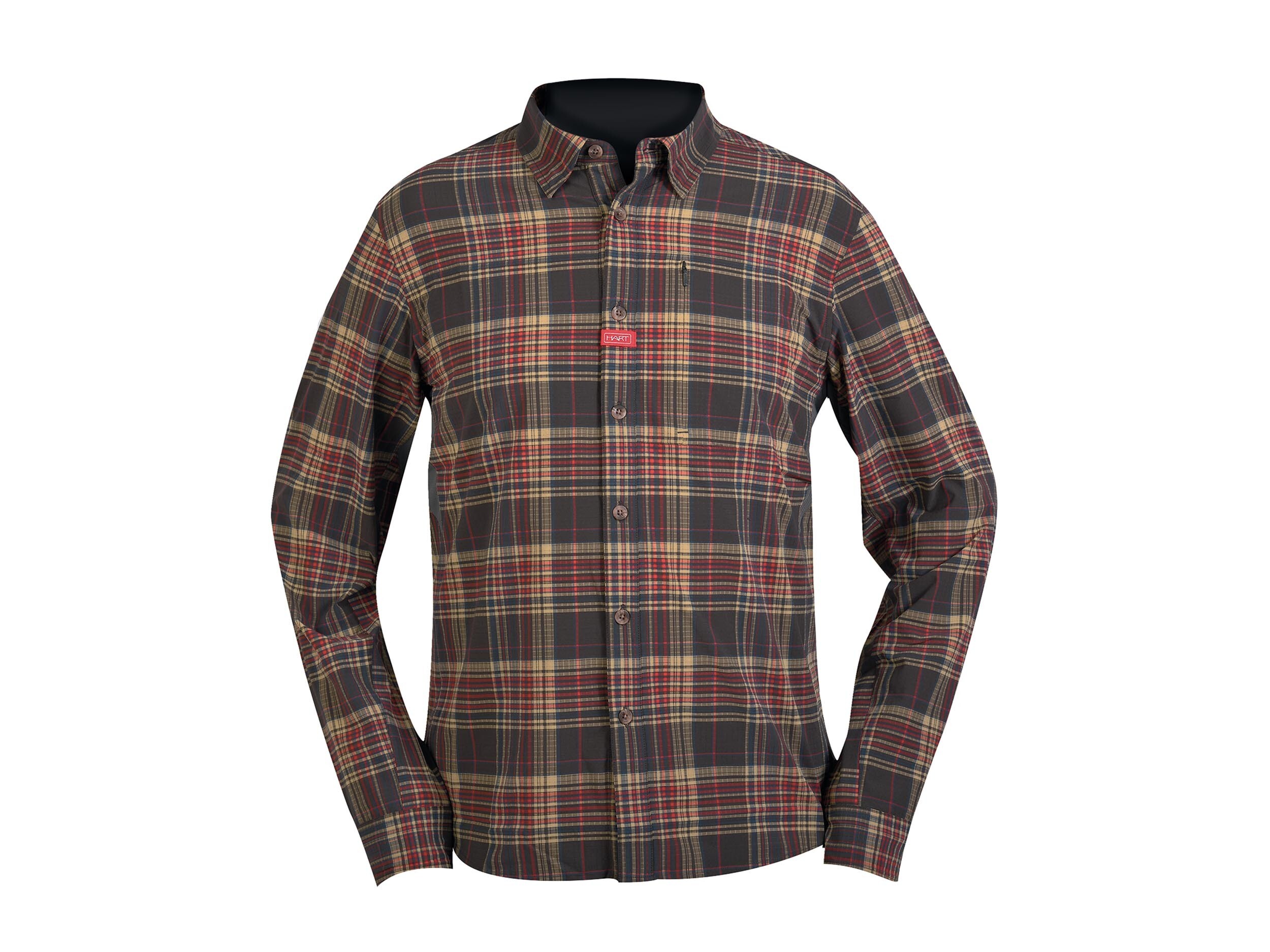 Hart Aosta Jagdhemd (rot/braun)
