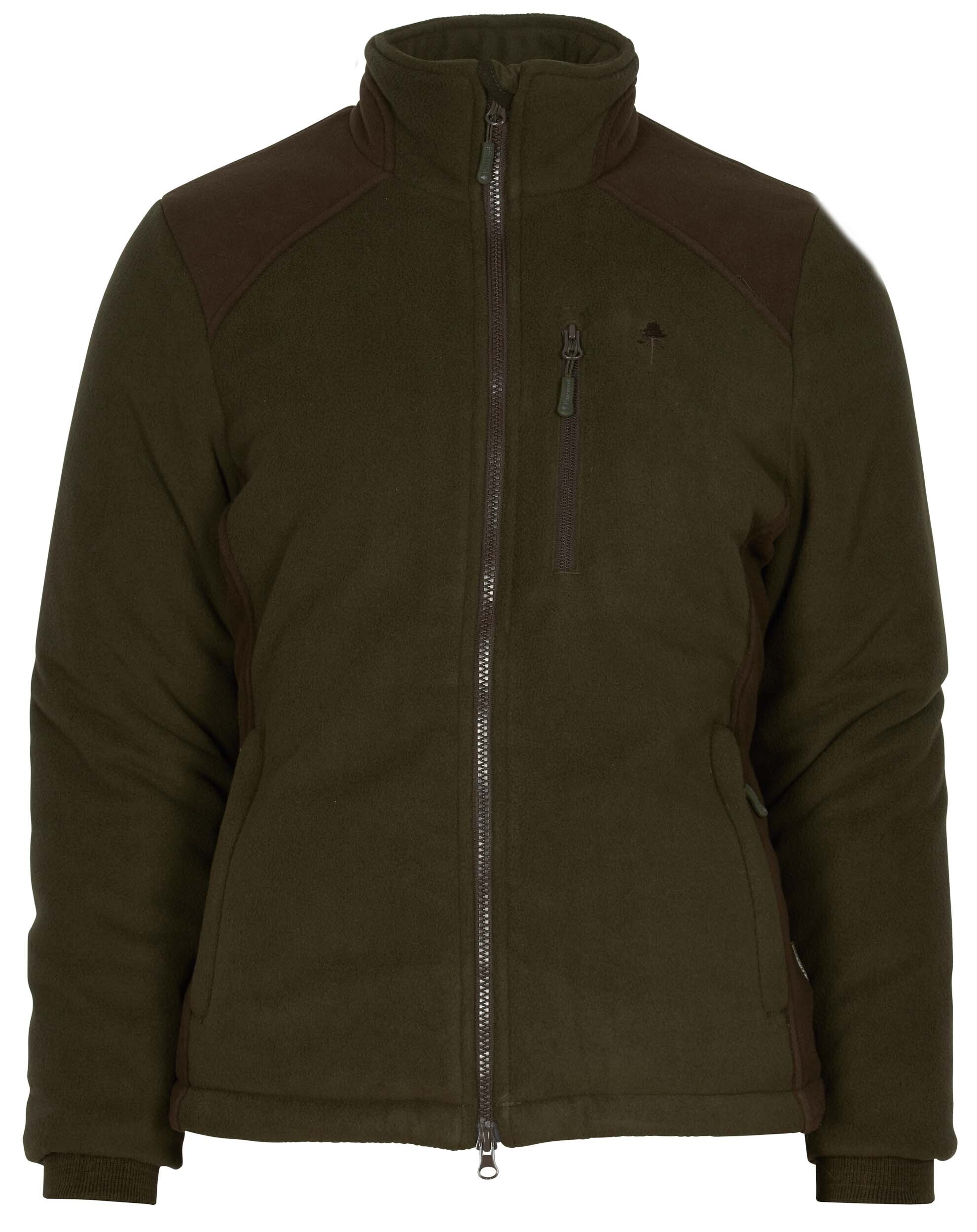 Pinewood Harriette Padded Damenfleecejacke (Green/Suede Brown)