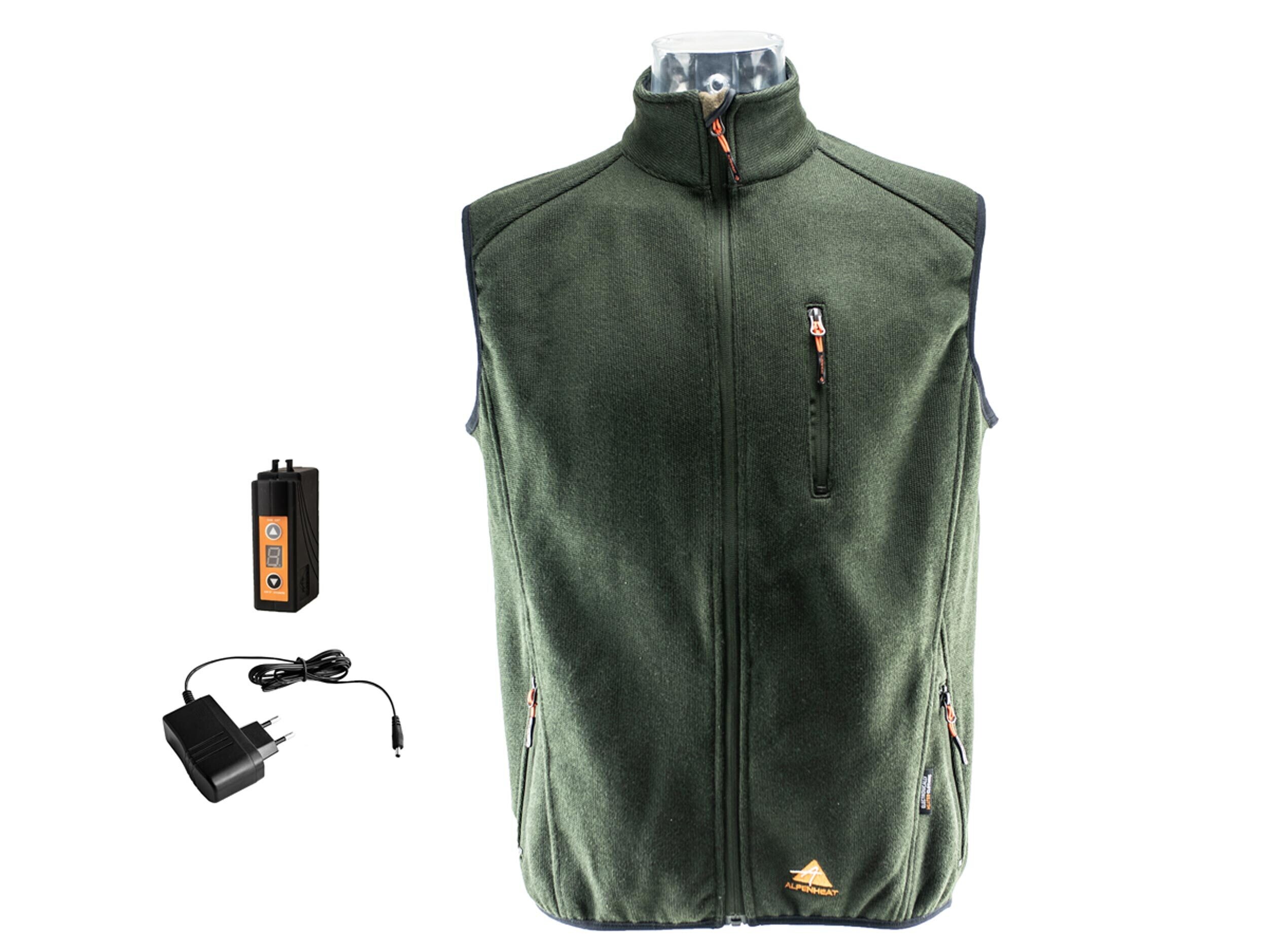Alpenheat Fire Performence Fleece Heizweste (grün melange)