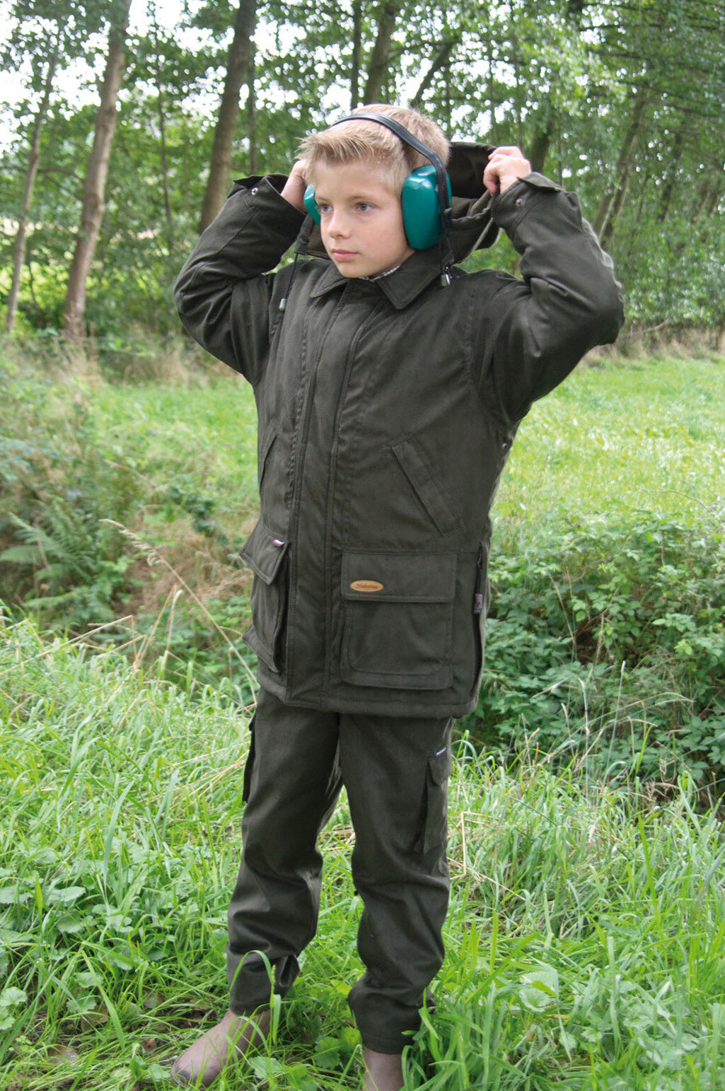 Hubertus Kinder Microvelours-Hose (dunkelgrün)