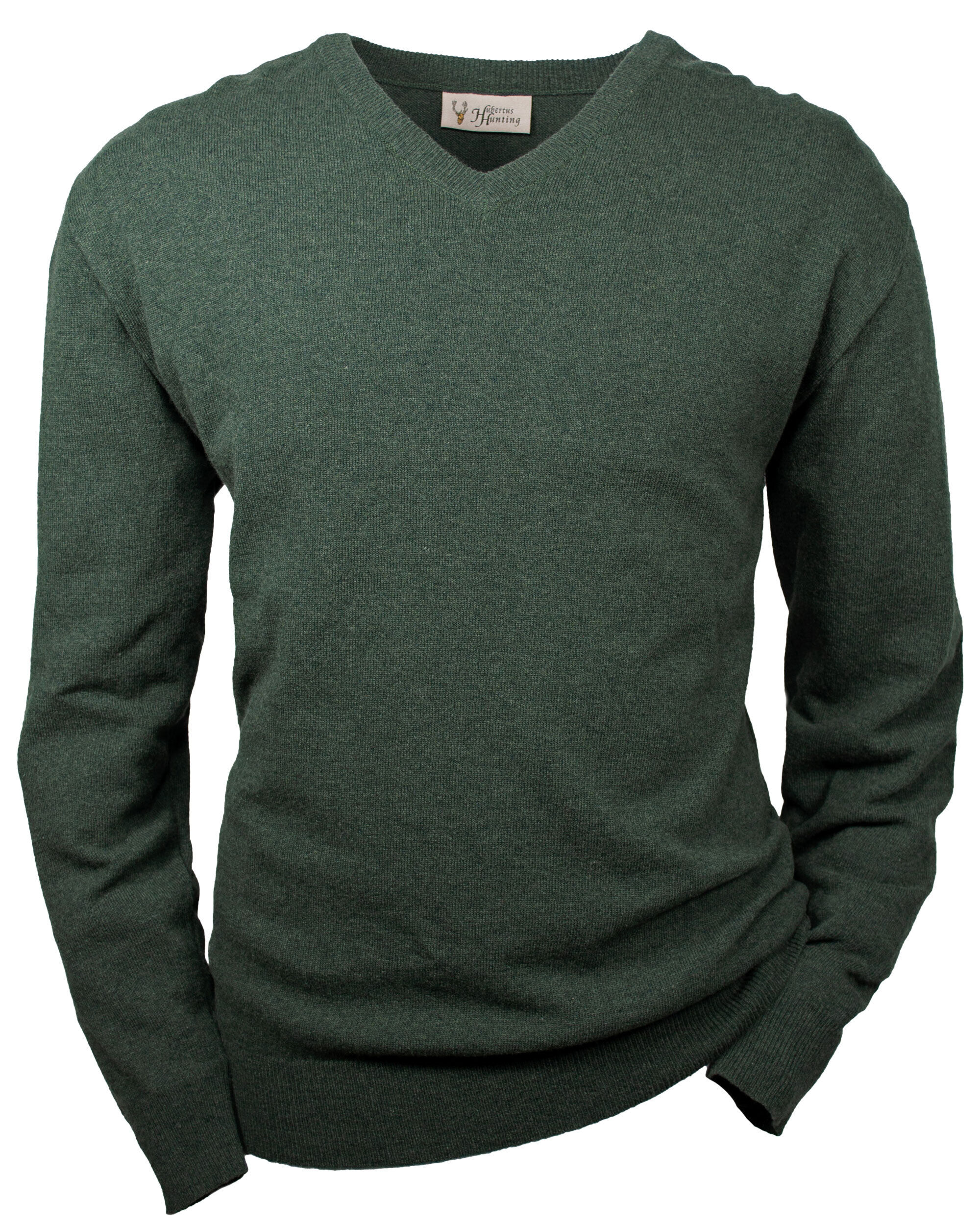 Hubertus Pullover V-Ausschnitt (dkl.-oliv)