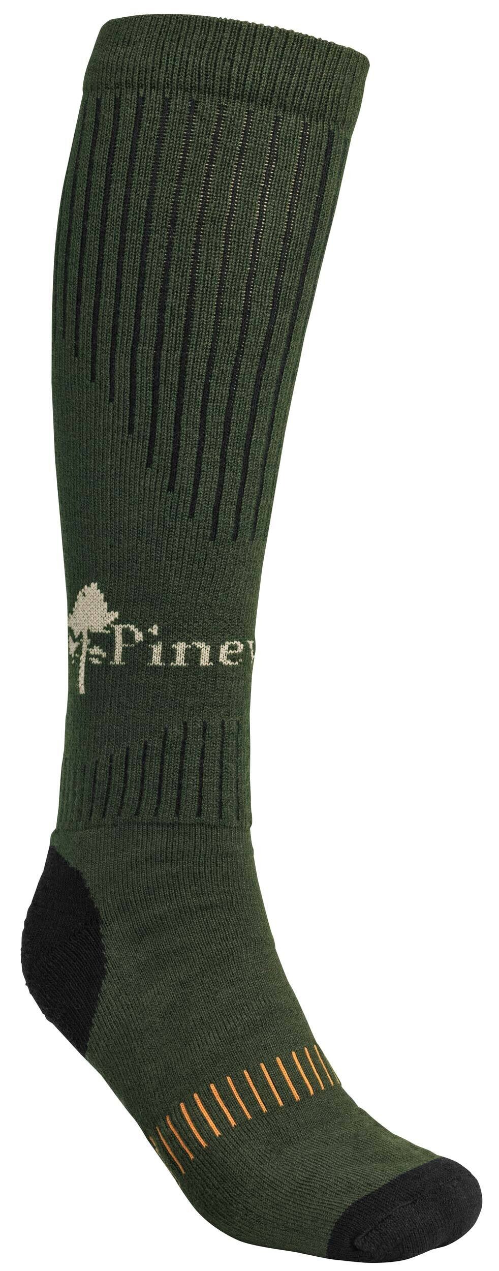 Pinewood Drytex Socken lang (Grün/Dunkelbraun)