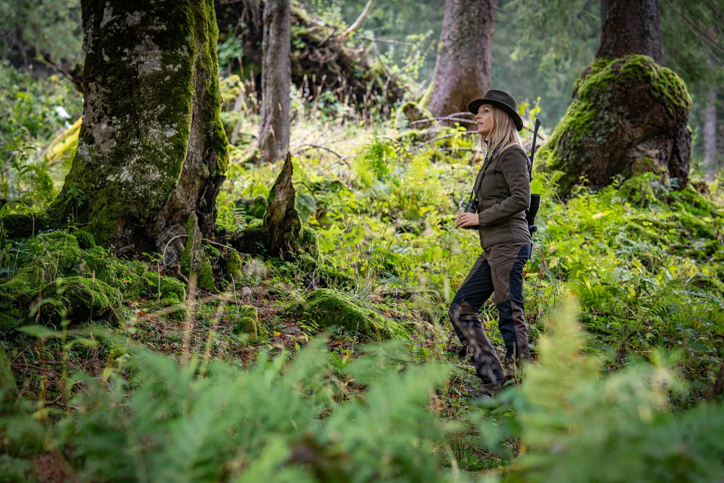 Deerhunter Lady Pam Wende-Fleecejacke (Orange/Grün)