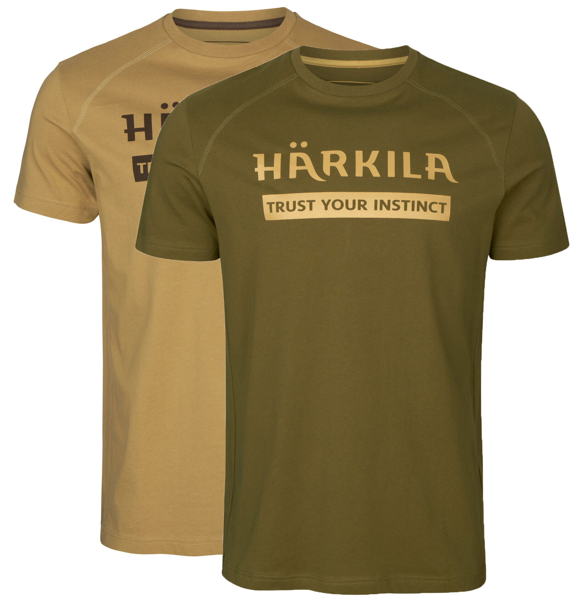 Härkila Logo T-Shirt 2er-Set (Antique sand/Dark olive) Härkila Logo T-Shirt 2er-Set (Antique sand/Dark olive)