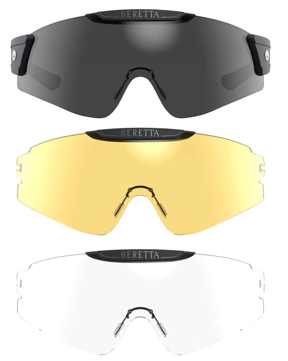 Beretta InterMask Schießbrille (Fume/Neutral/Yellow)