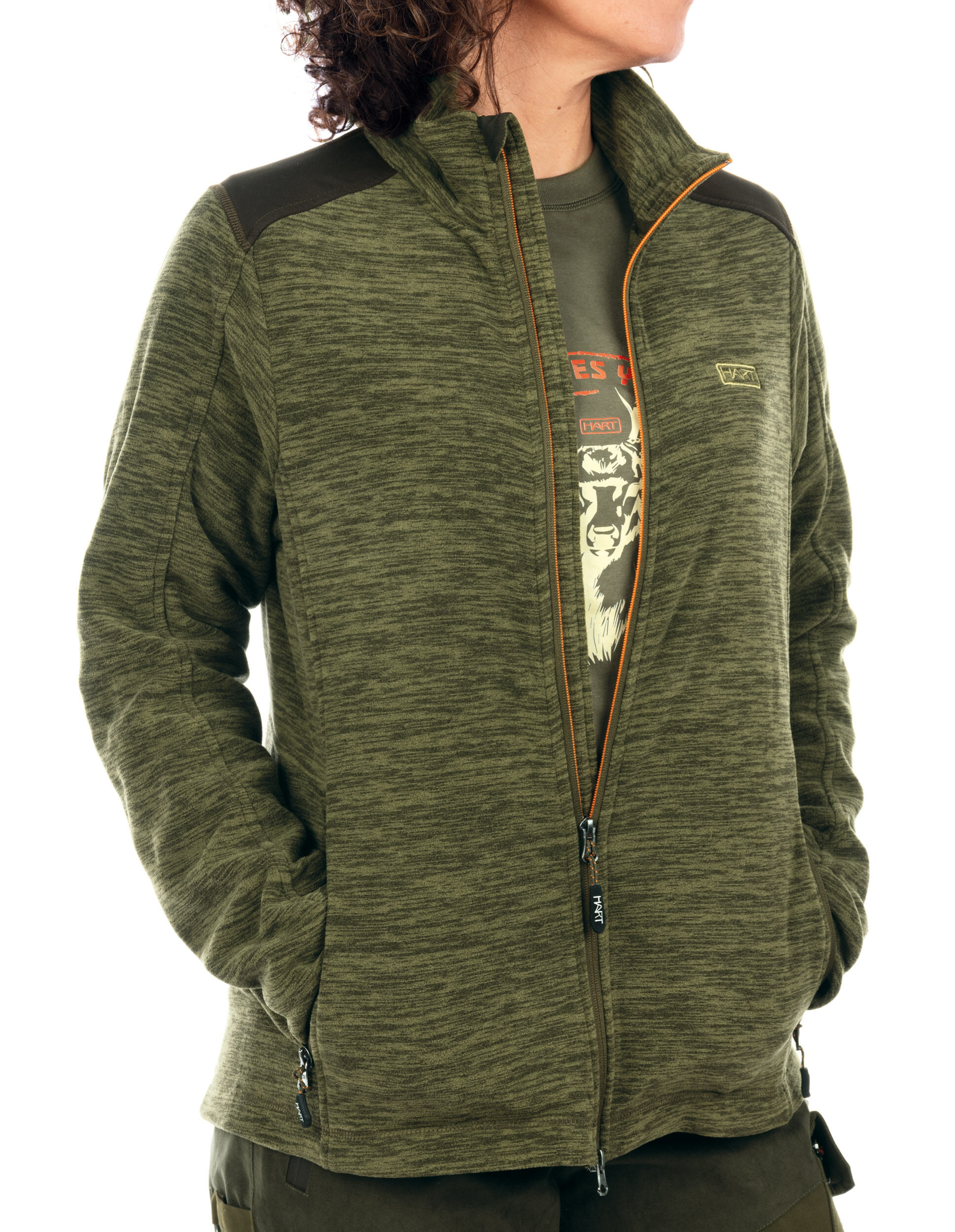 Hart Damen-Fleecejacke Tokka (Grün)