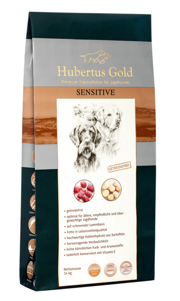 Hubertus Gold Sensitive Premium-Trockenfutter (14 kg)