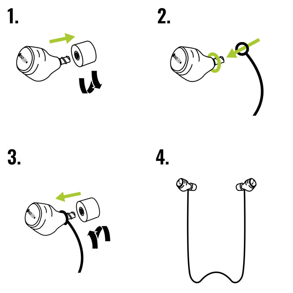 Isotunes Secure Cord In-Ear-Sicherungsschnur