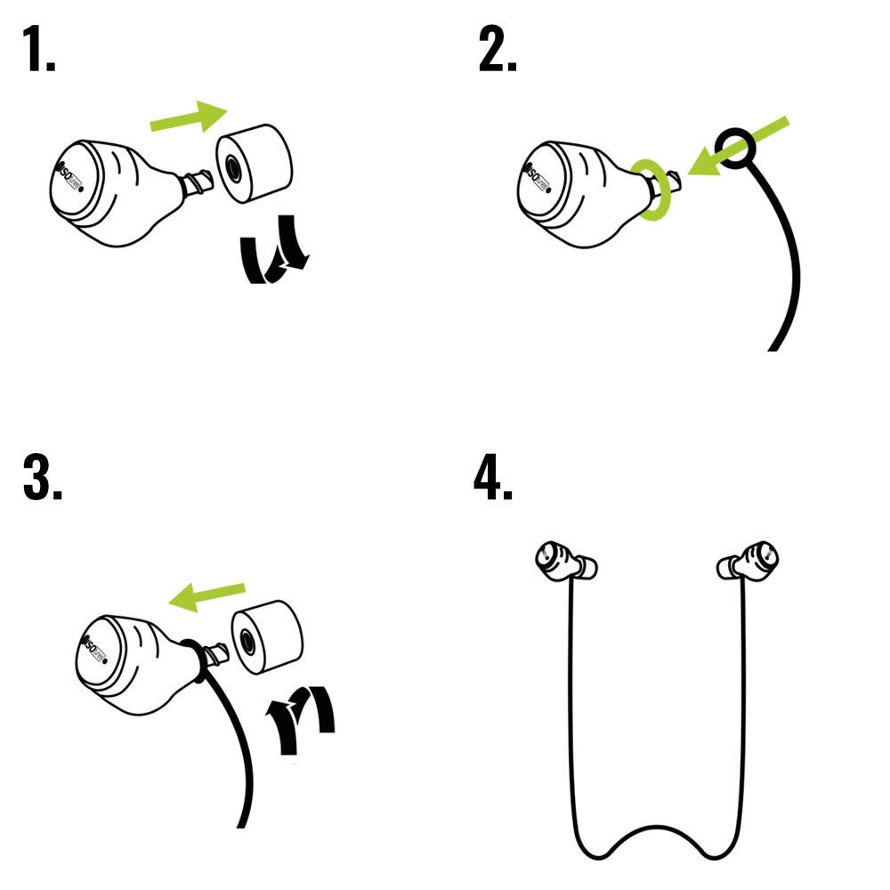 Isotunes Secure Cord In-Ear-Sicherungsschnur Isotunes Secure Cord In-Ear-Sicherungsschnur