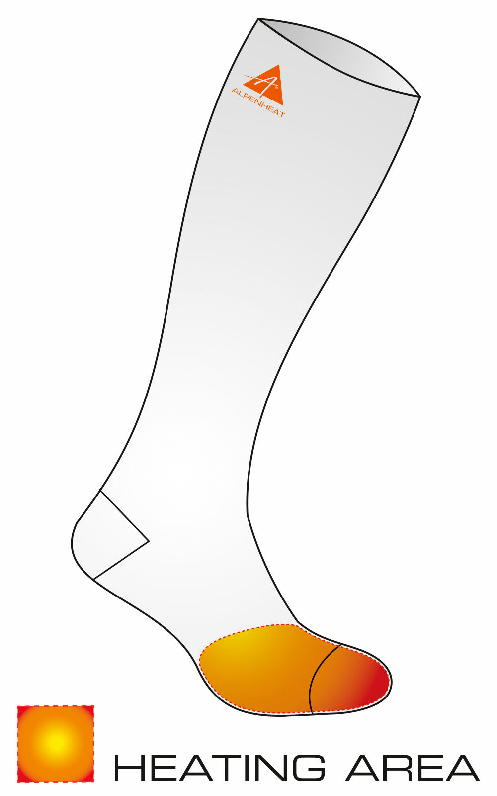 Alpenheat FireWoolSocks Beheizte Socken mit APP (schwarz/grün)