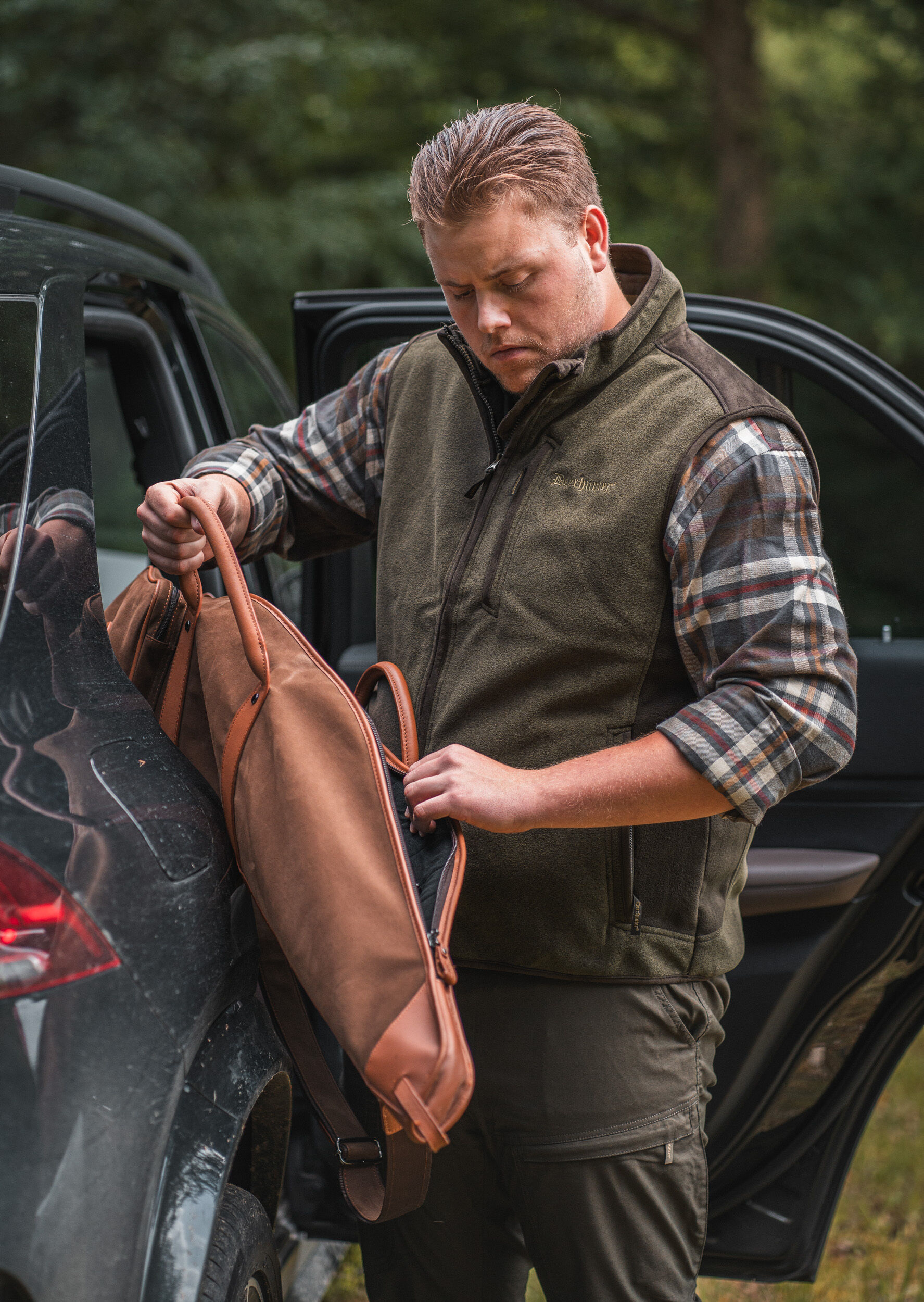 Deerhunter Gamekeeper Bonded Fleeceweste (graphite green)