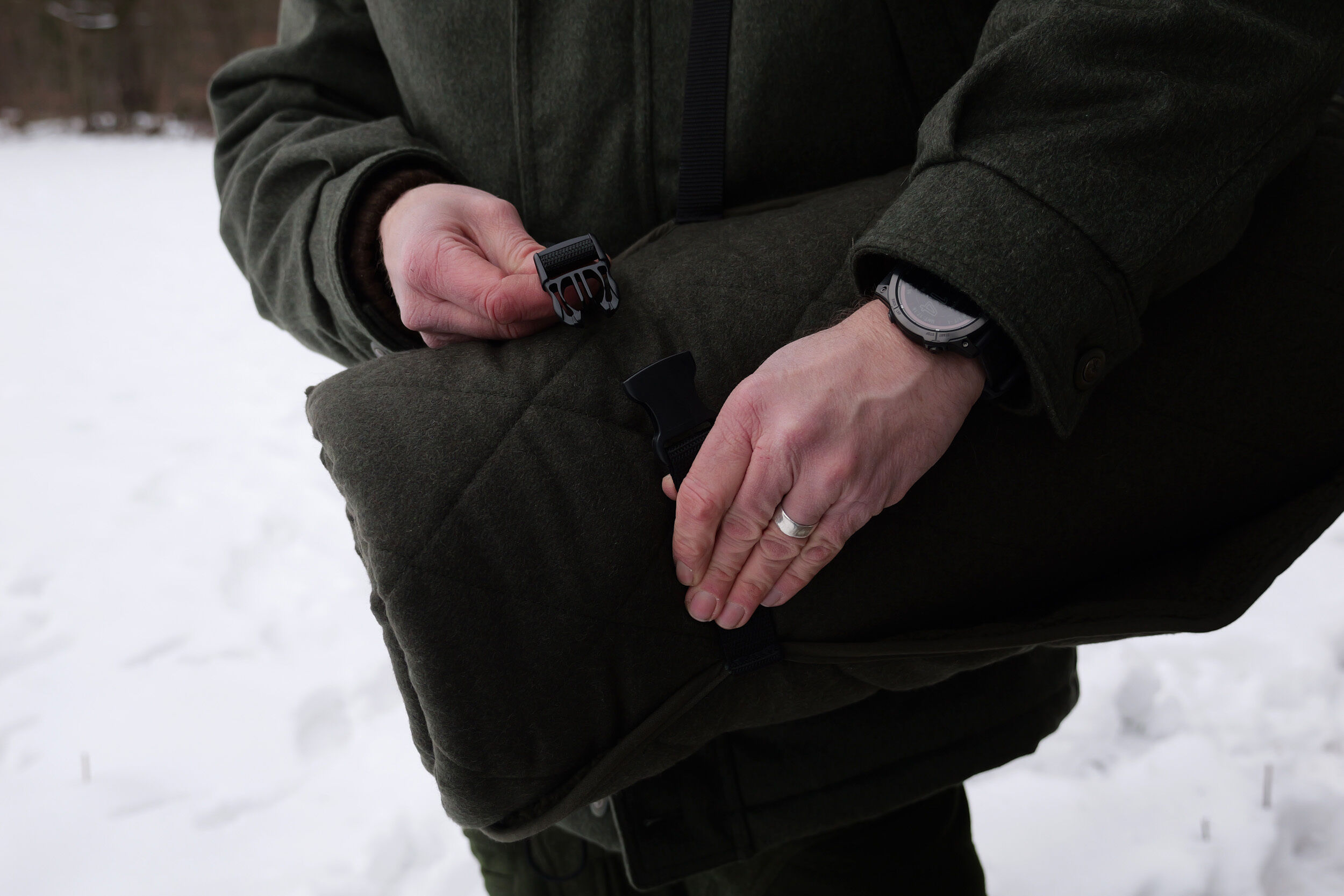 Hubertus Loden-Ansitzsack Forest mit Thinsulate