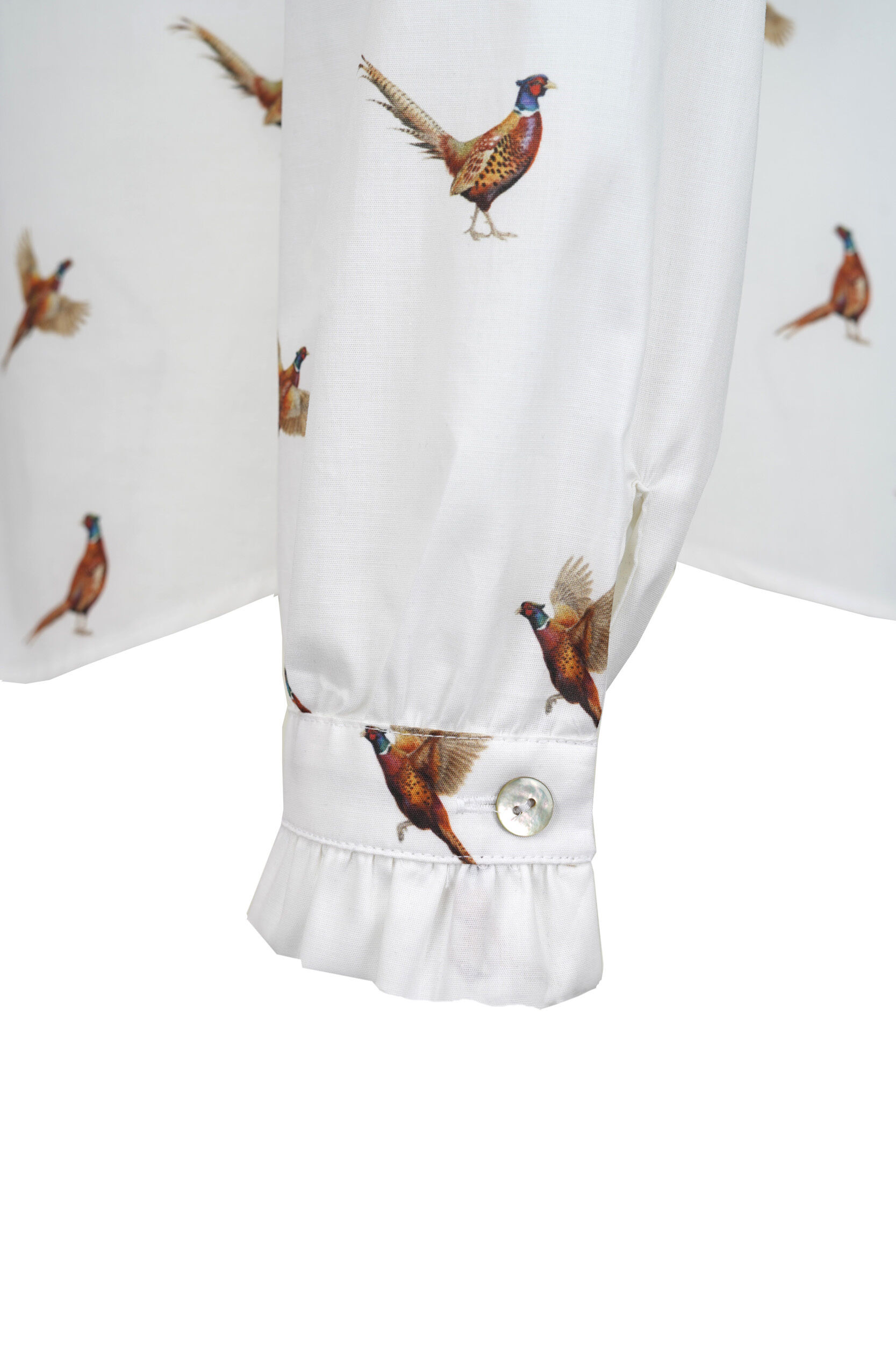 Jagdhund Rüschenbluse Lena (weiß)