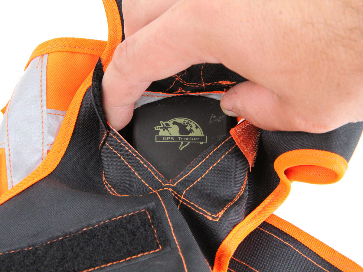 Hundesignalweste Holstein mit kleiner Außentasche