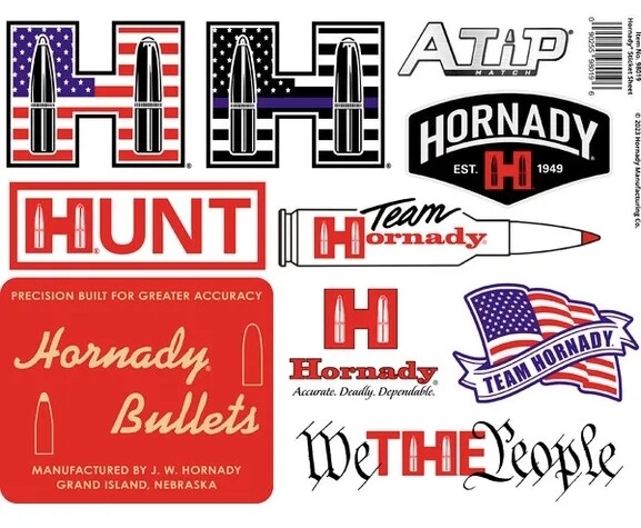 Hornady Sticker Sheet Aufkleberbogen