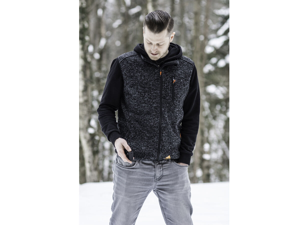 Alpenheat Fire Performence Fleece Heizweste (grau melange) Alpenheat Fire Performence Fleece Heizweste (grau melange)