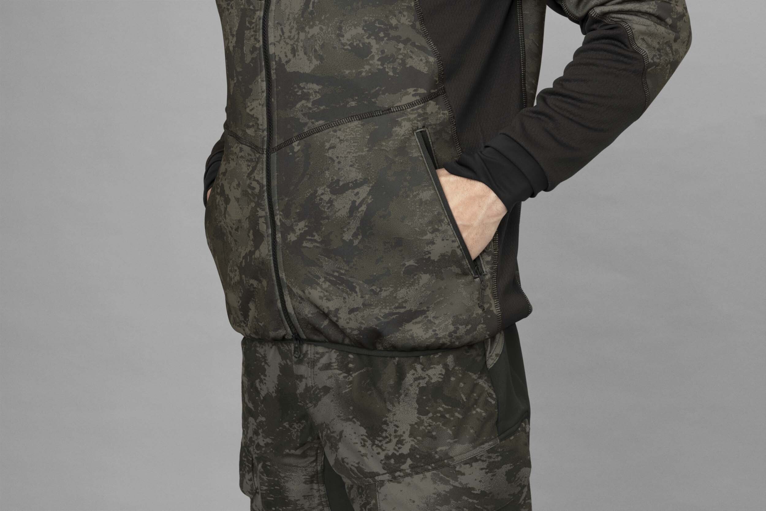 Härkila NOCTYX Camo Fleecejacke (AXIS MSP Black/Black) Härkila NOCTYX Camo Fleecejacke (AXIS MSP Black/Black)