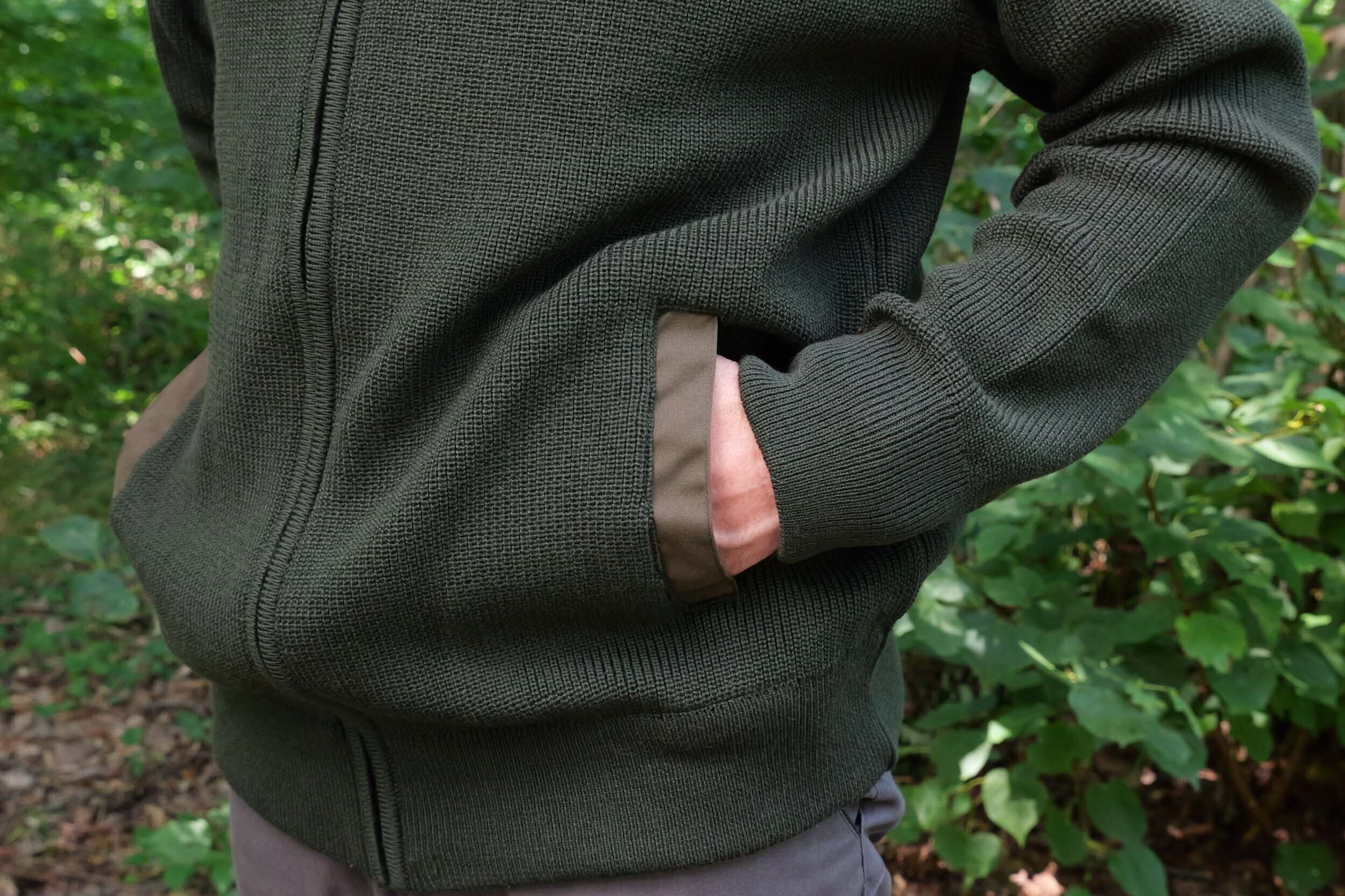 Hubertus Jagd-Strickjacke (oliv)