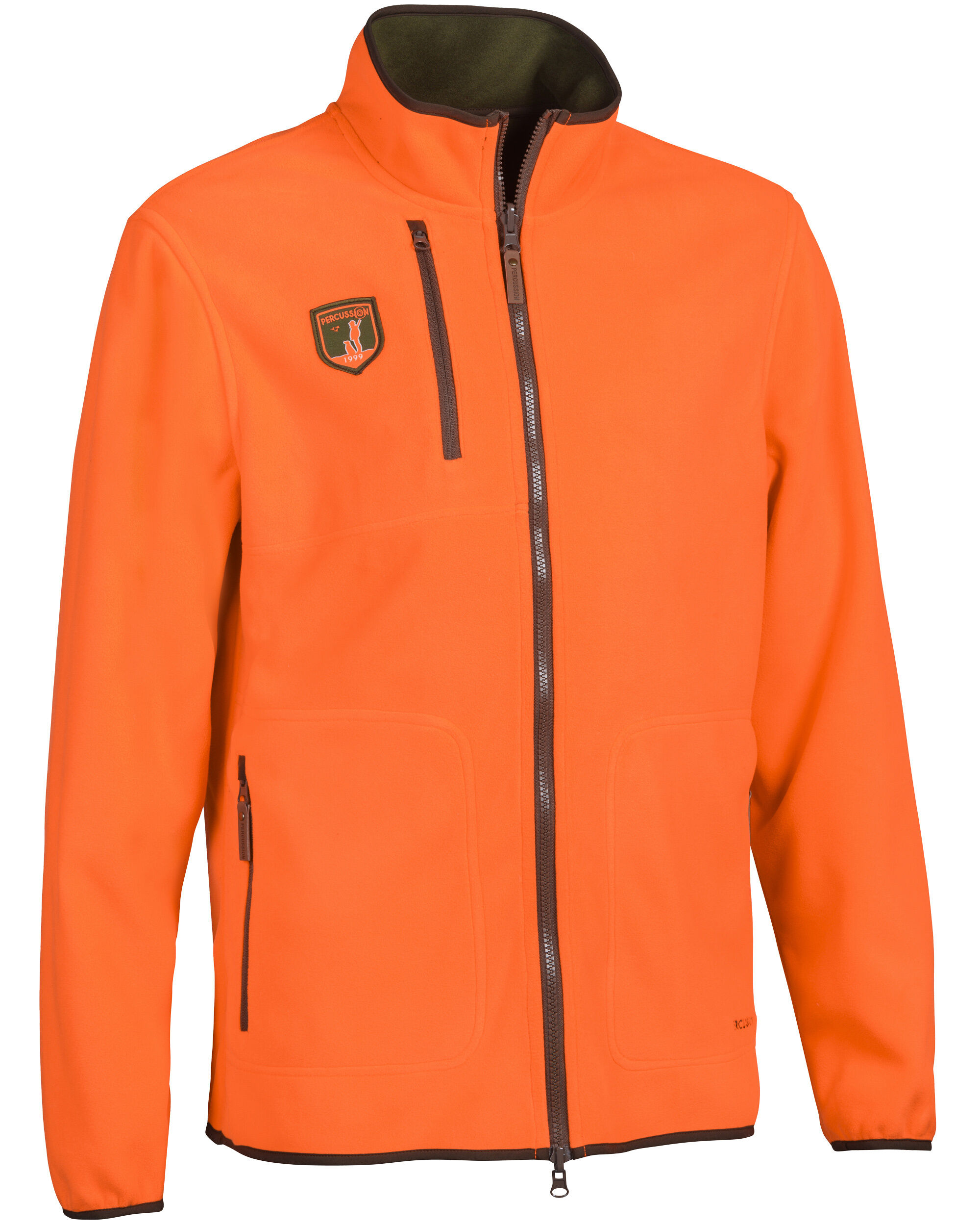 Percussion Wendefleecejacke Finnland (khaki/orange)