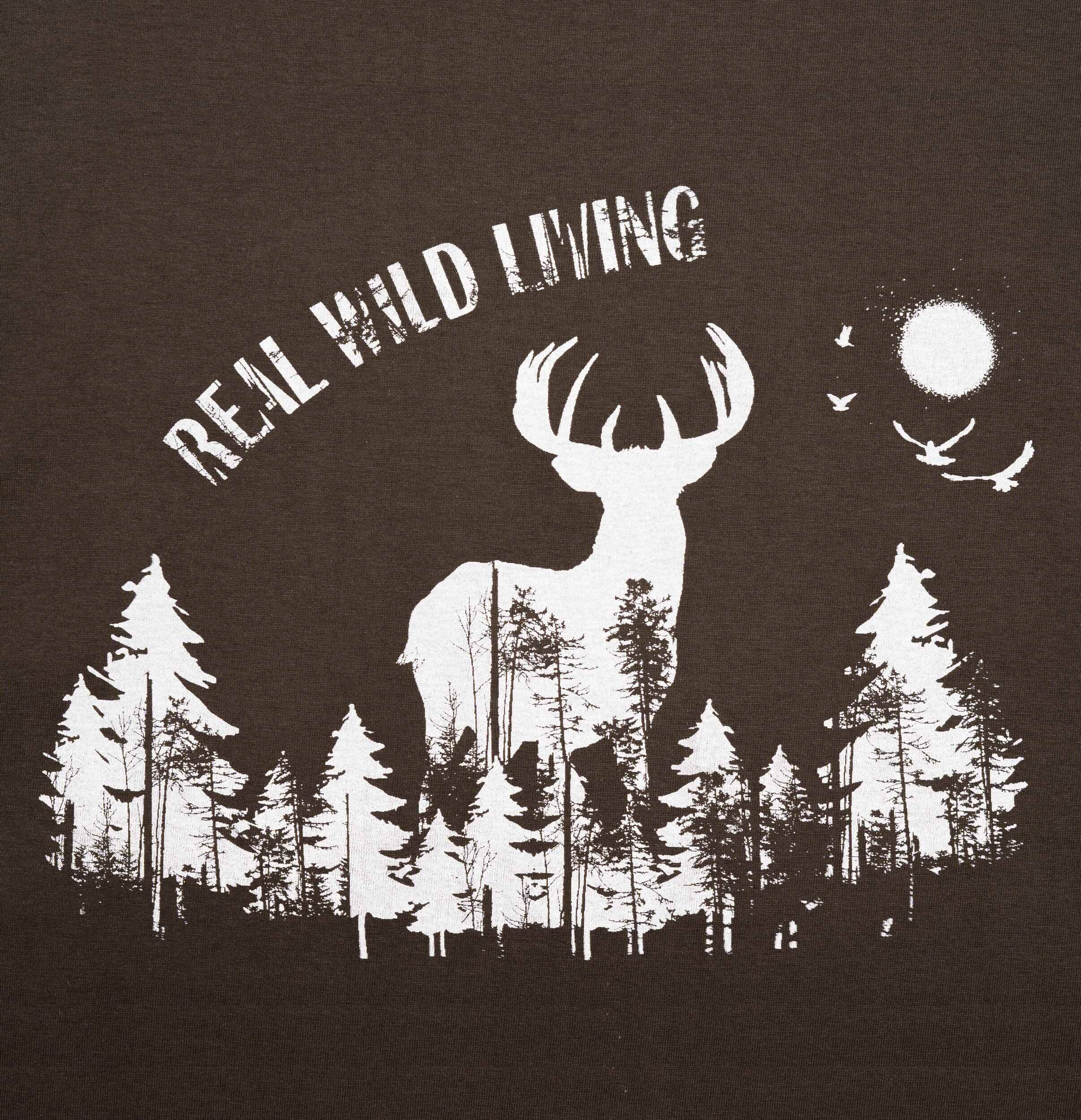Hubertus T-Shirt Real Wild Living (oliv)