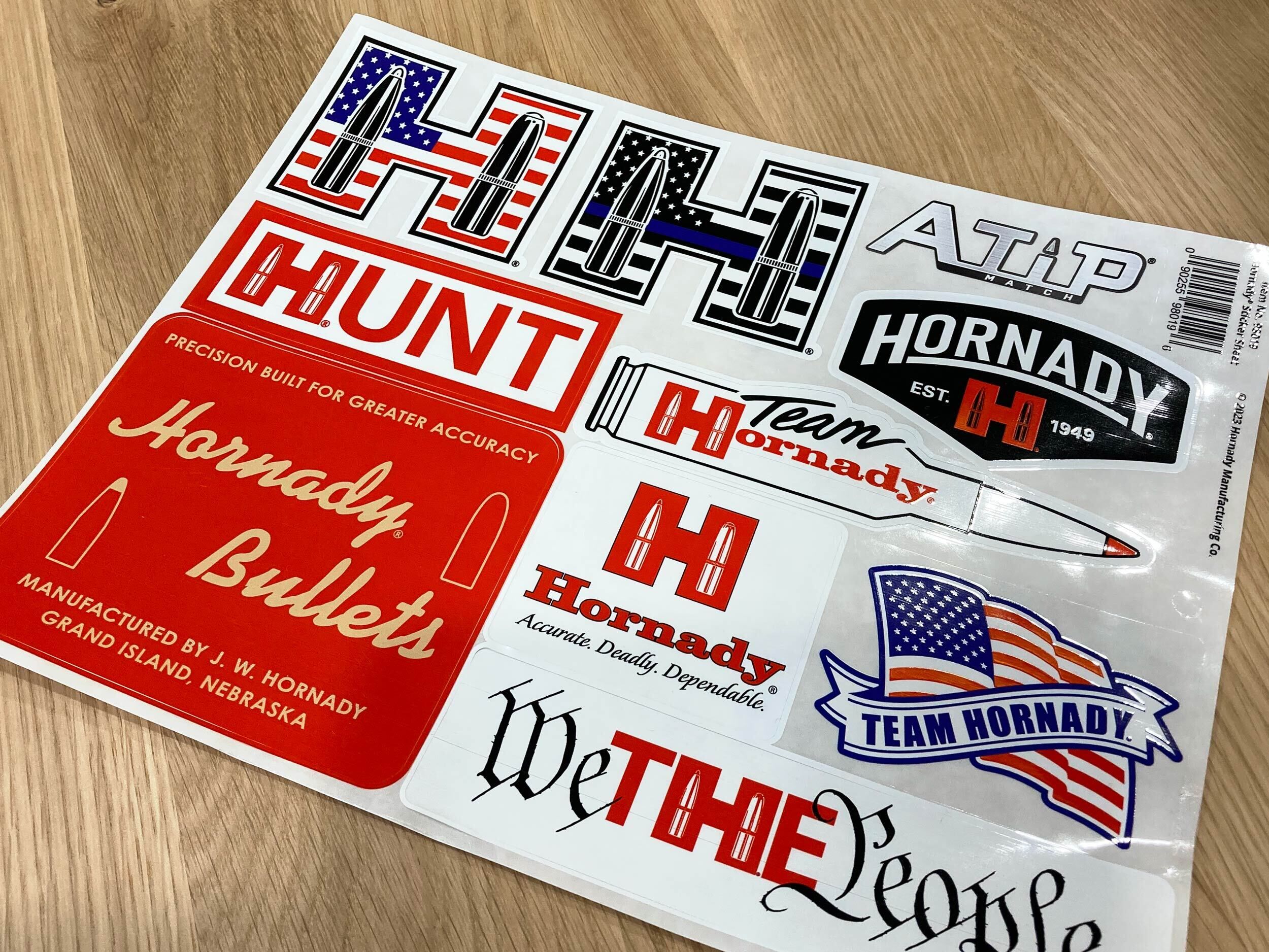 Hornady Sticker Sheet Aufkleberbogen Hornady Sticker Sheet Aufkleberbogen