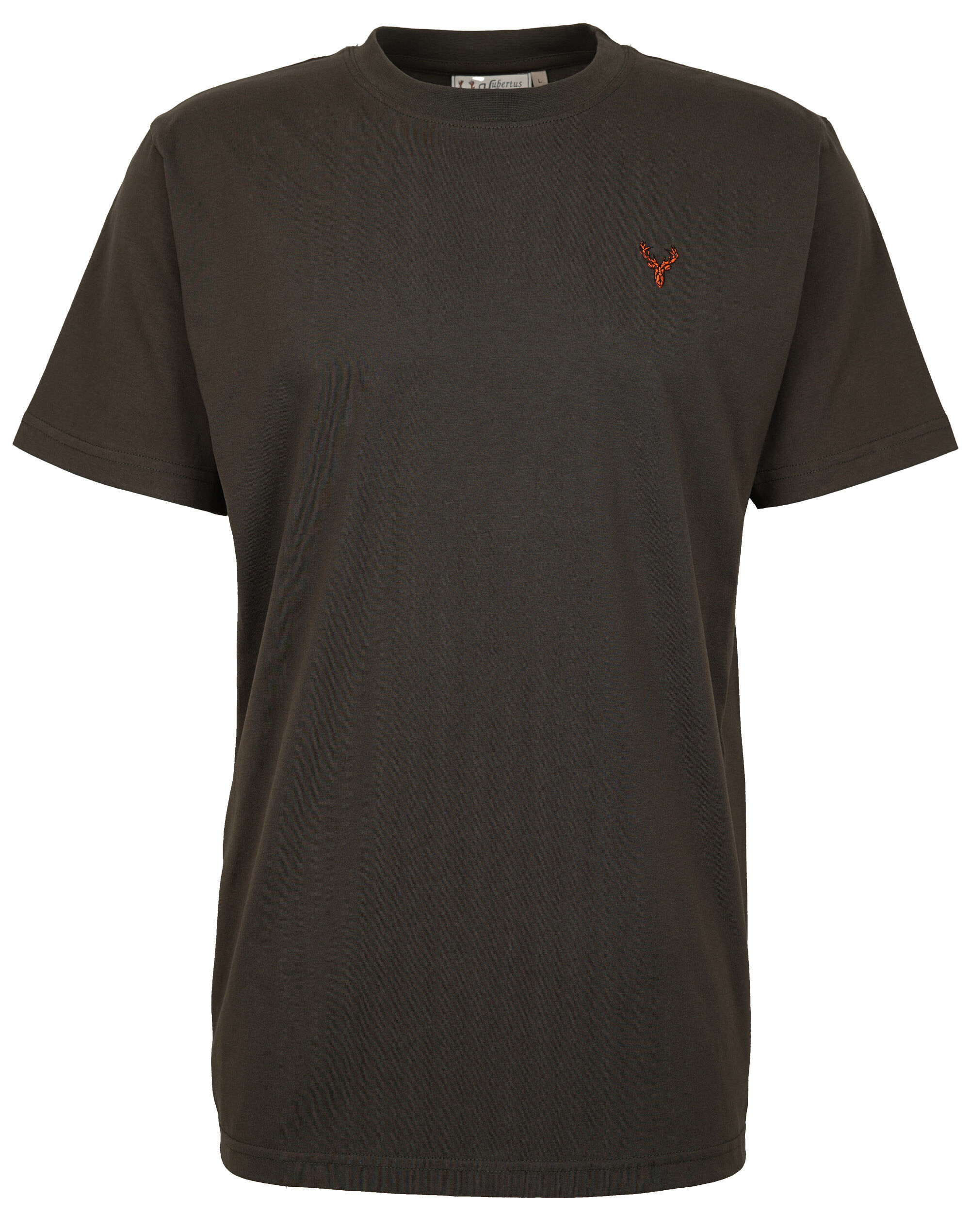 Hubertus T-Shirt Hirsch-Stick (oliv)