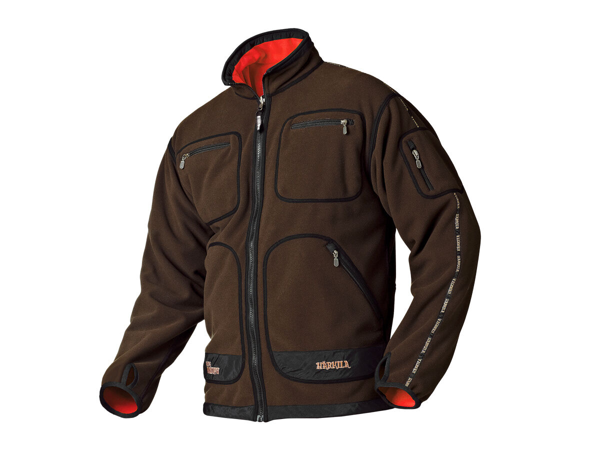 Härkila Kamko Wendejacke Fleece (Braun/Rot)