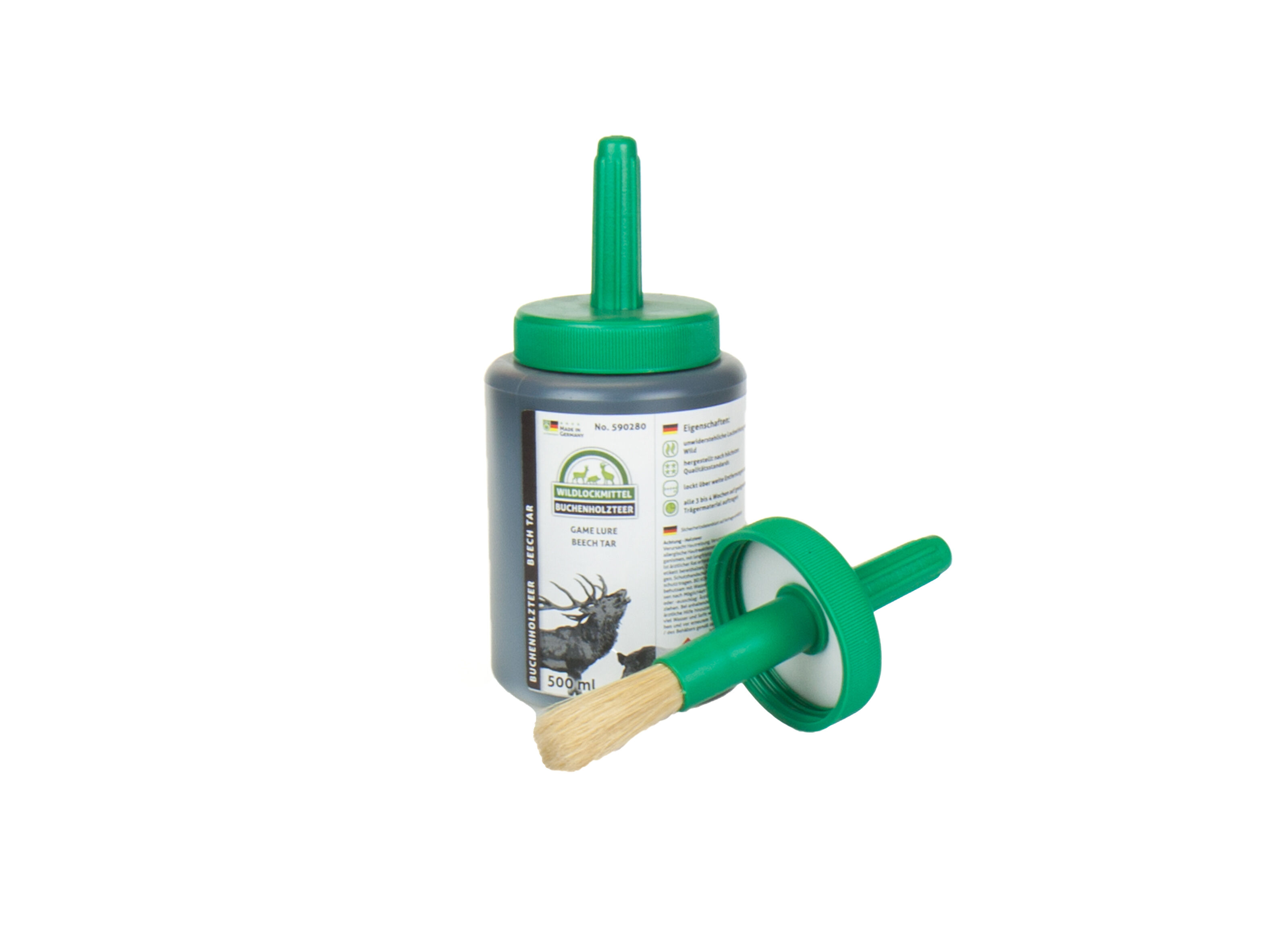 Eurohunt Buchenholzteer Dose mit Pinsel (500 ml) Eurohunt Buchenholzteer Dose mit Pinsel (500 ml)