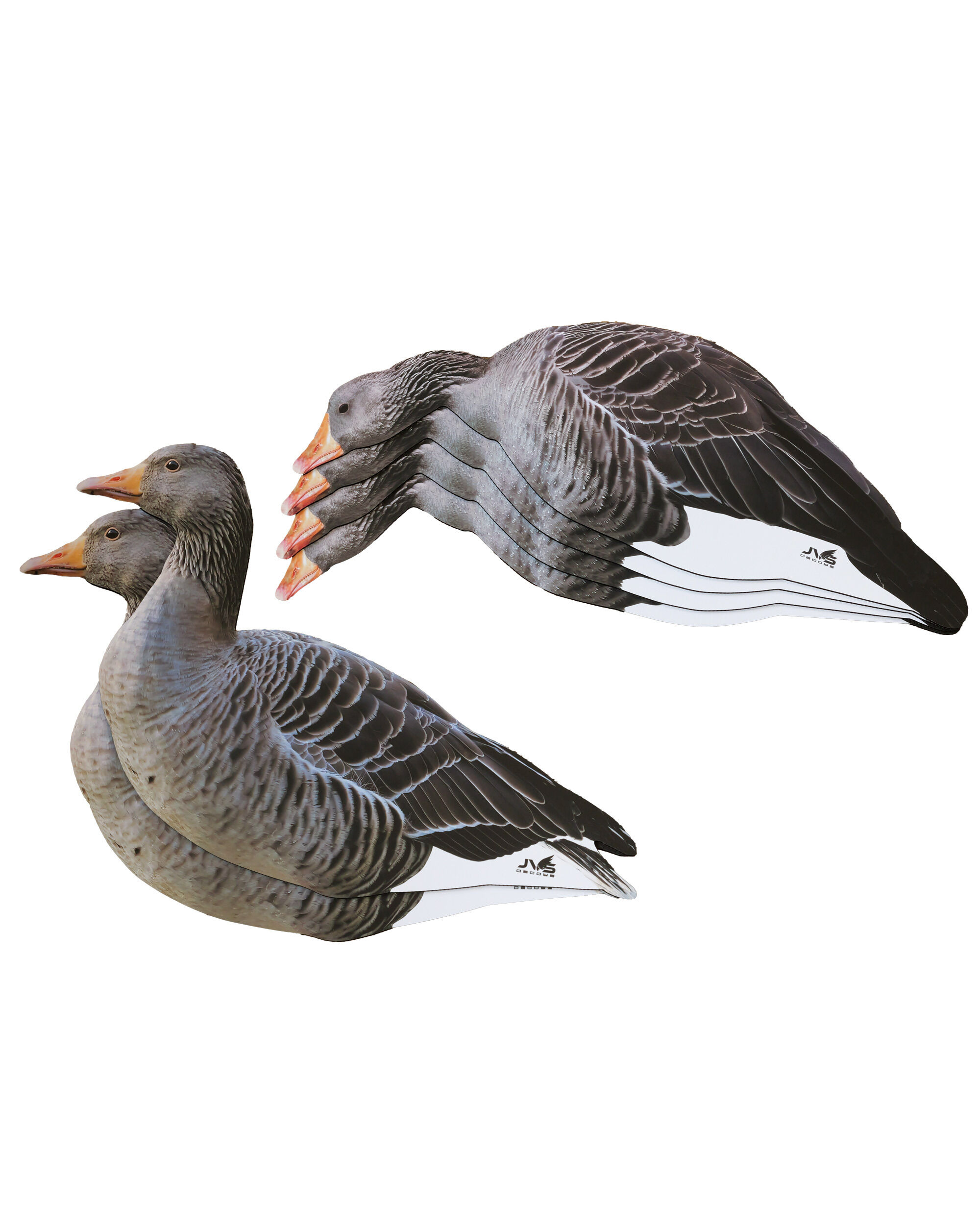 Silhouetten Lockgänse Graugans (6 Stück)