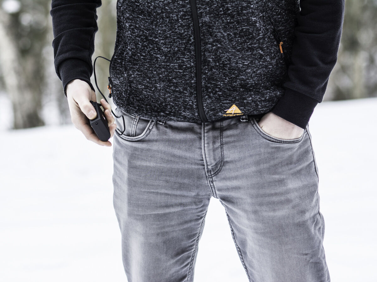 Alpenheat Fire Performence Fleece Heizweste (grau melange) Alpenheat Fire Performence Fleece Heizweste (grau melange)