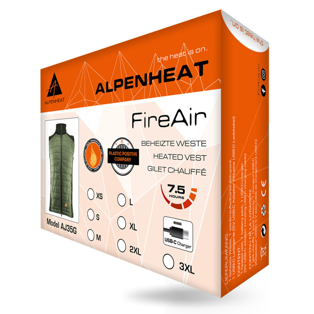 Alpenheat FireAir Heizweste (grün)