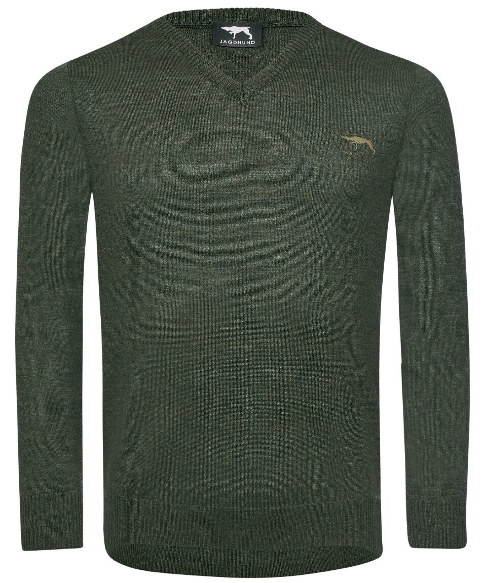 Jagdhund V-Pullover Lanzenbach (Grün)