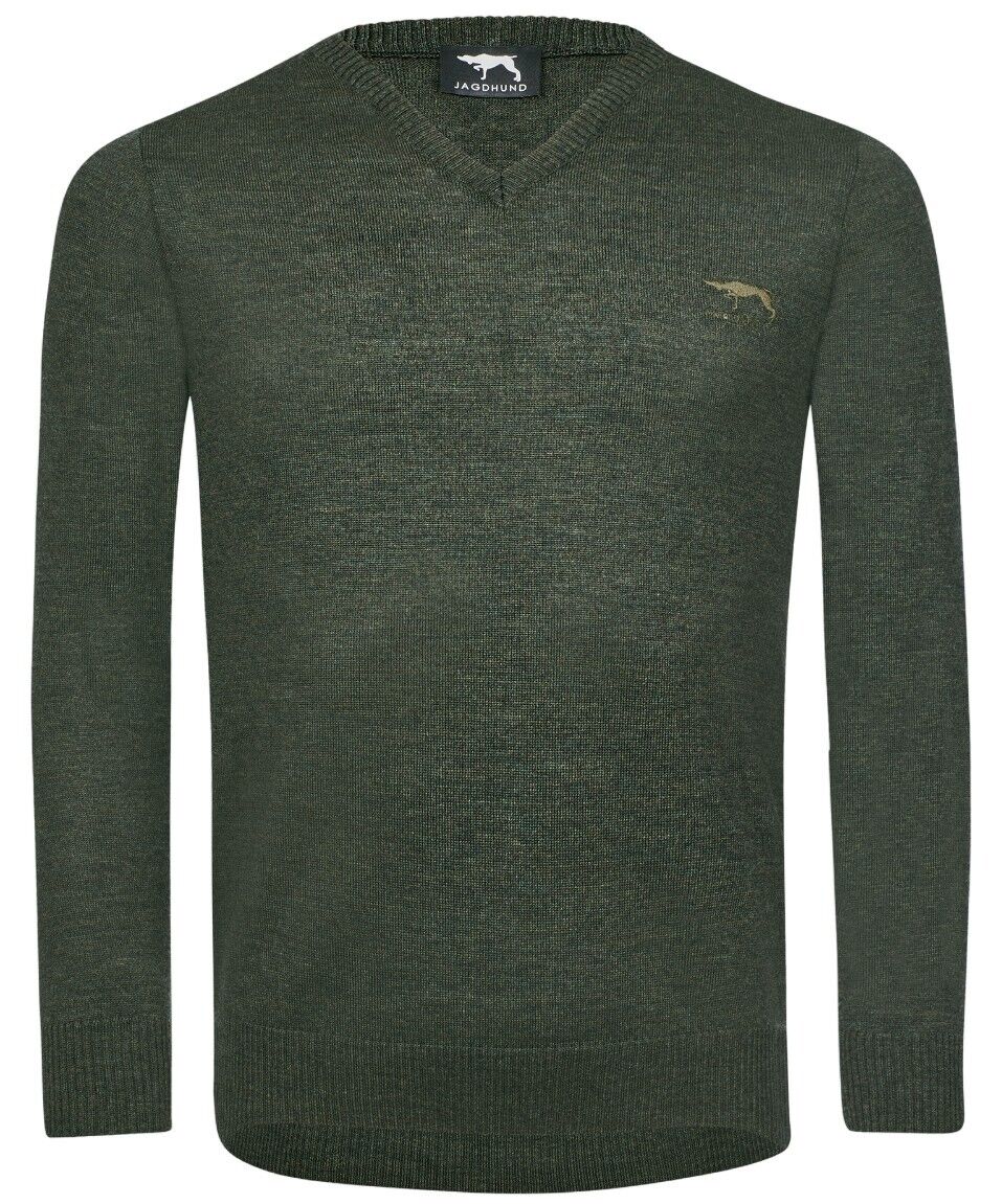 Jagdhund V-Pullover Lanzenbach (Grün) Jagdhund V-Pullover Lanzenbach (Grün)