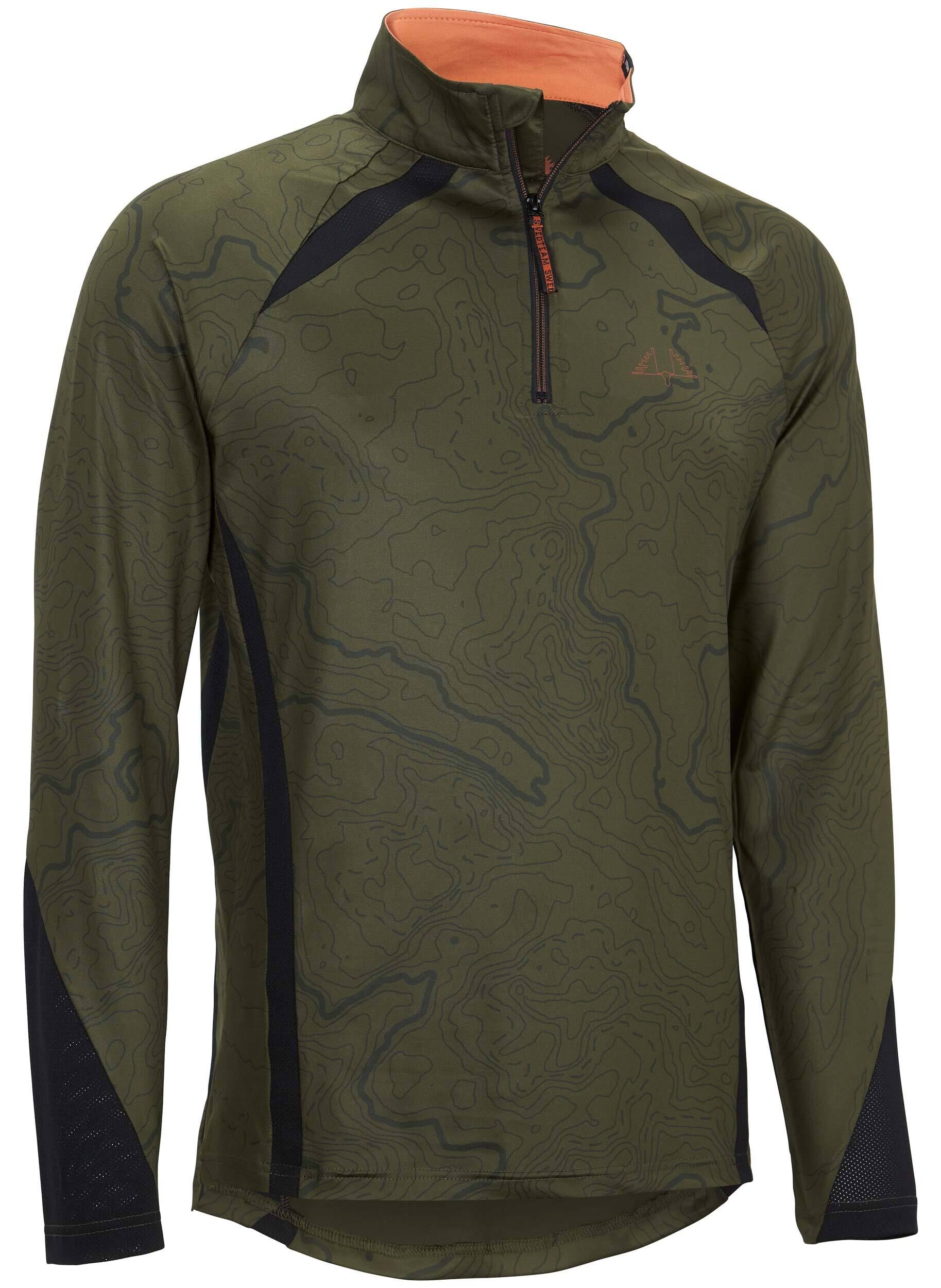 Swedteam Alpha Antibite Sweater half-zip (Printed Green)