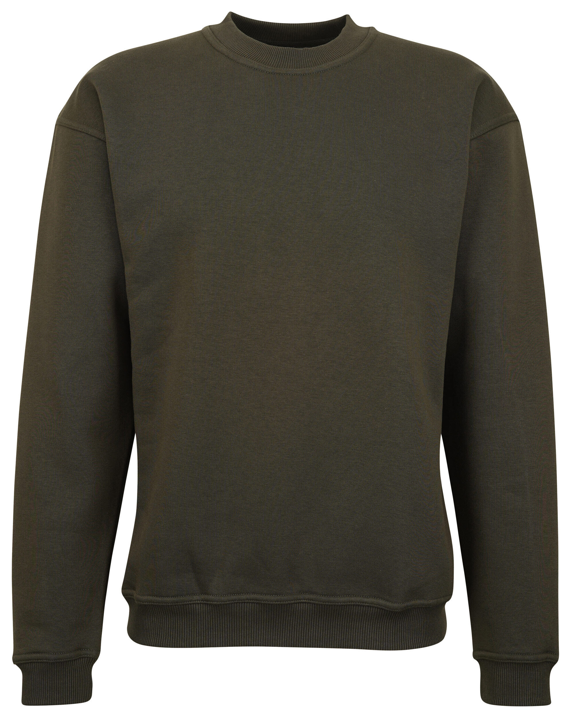 Hubertus Pullover Rundhals (oliv)