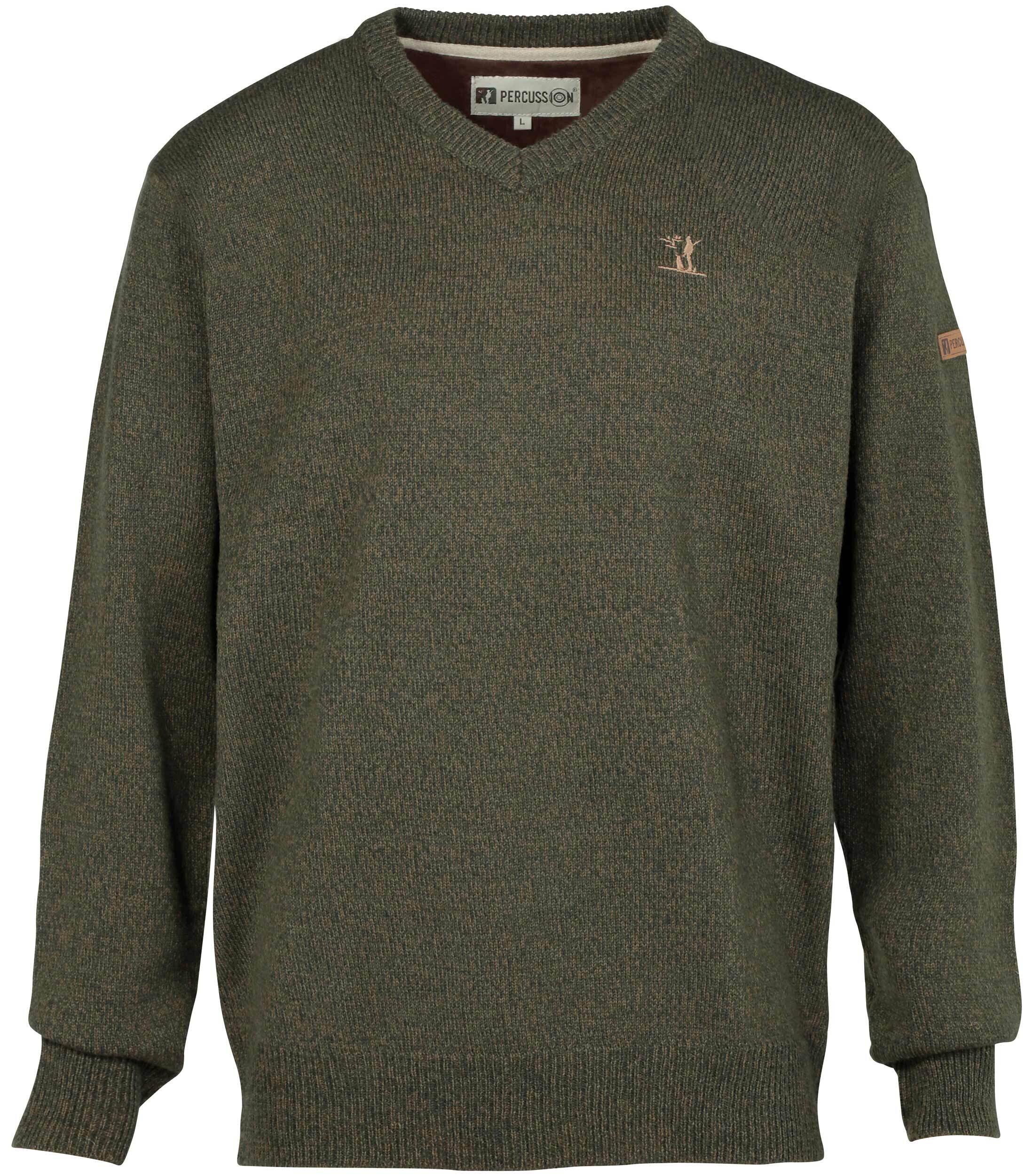 Percussion V-Neck Sweater (khaki)