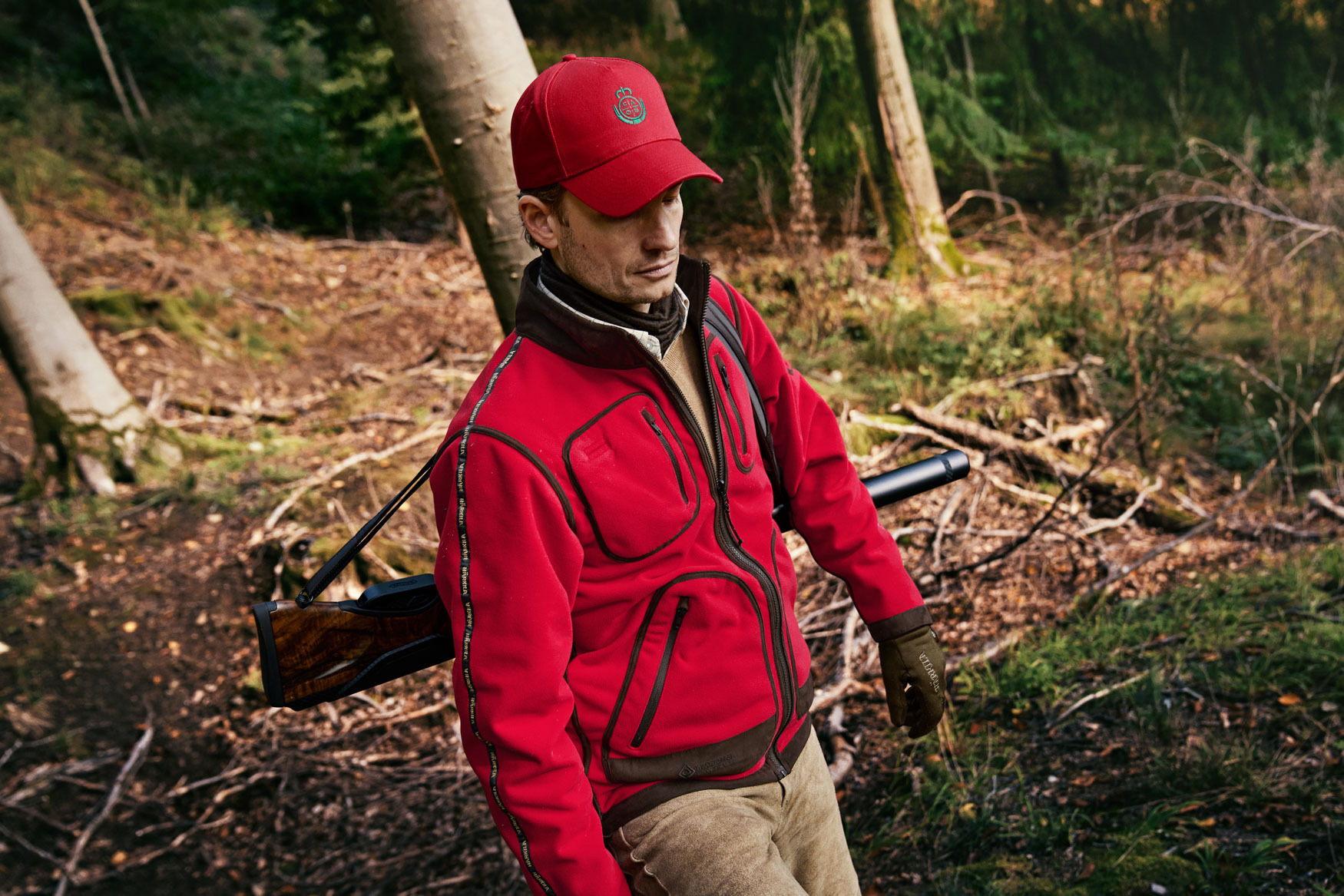 Härkila Kamko Regal Fleece-Wendejacke (Red/Brown)